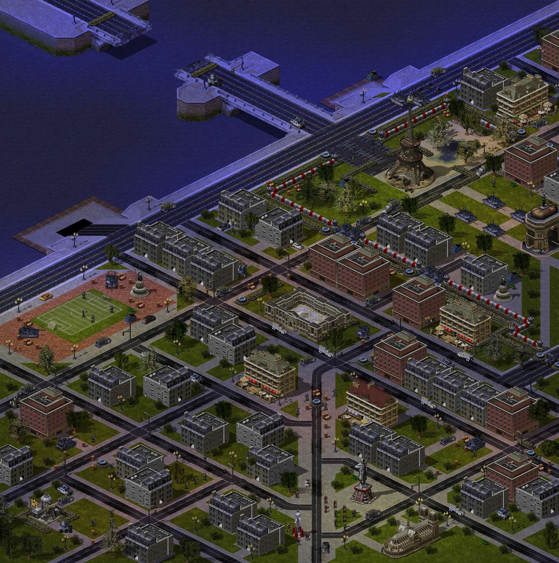 Rendered map: Soviet Mission 5: City of Lights