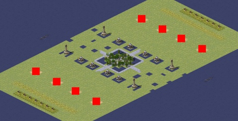 Rendered preview of Isolated Island Duel (4v4)