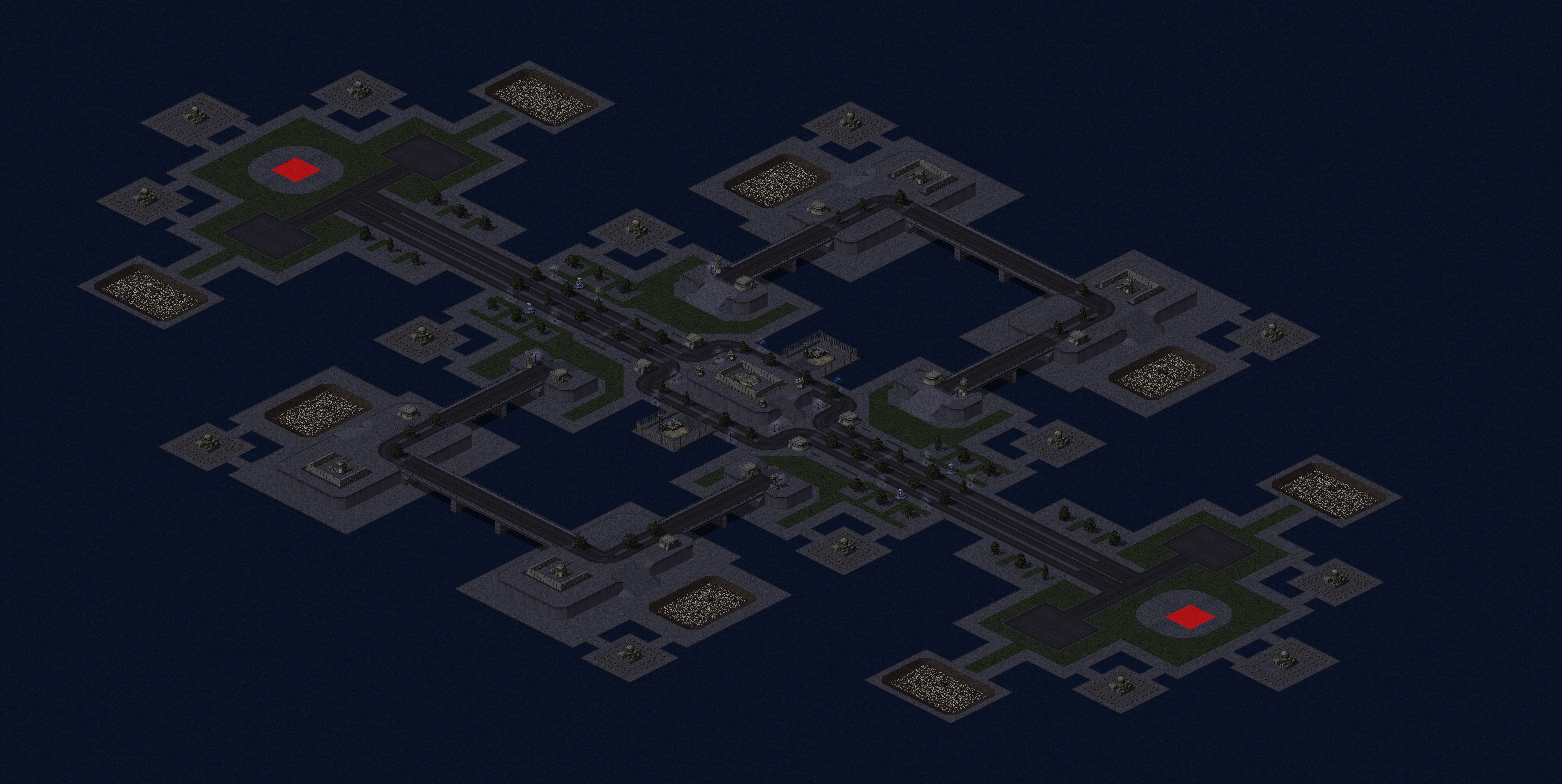 Rendered map: Bay War