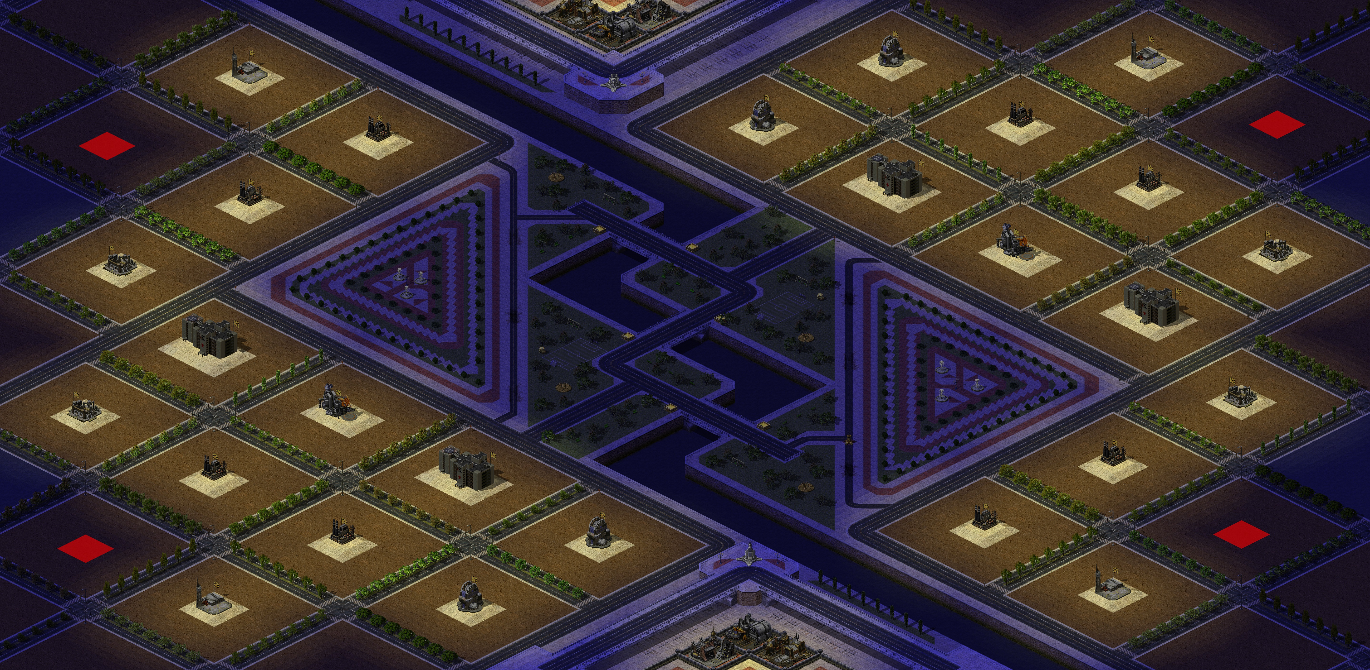 Rendered map: Sim City