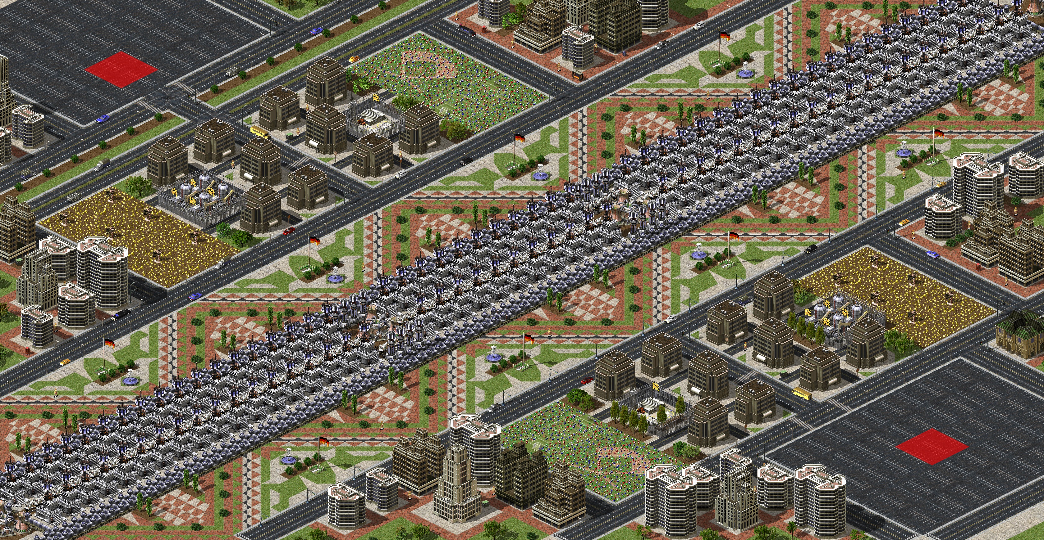 Rendered map: Berlin Wall