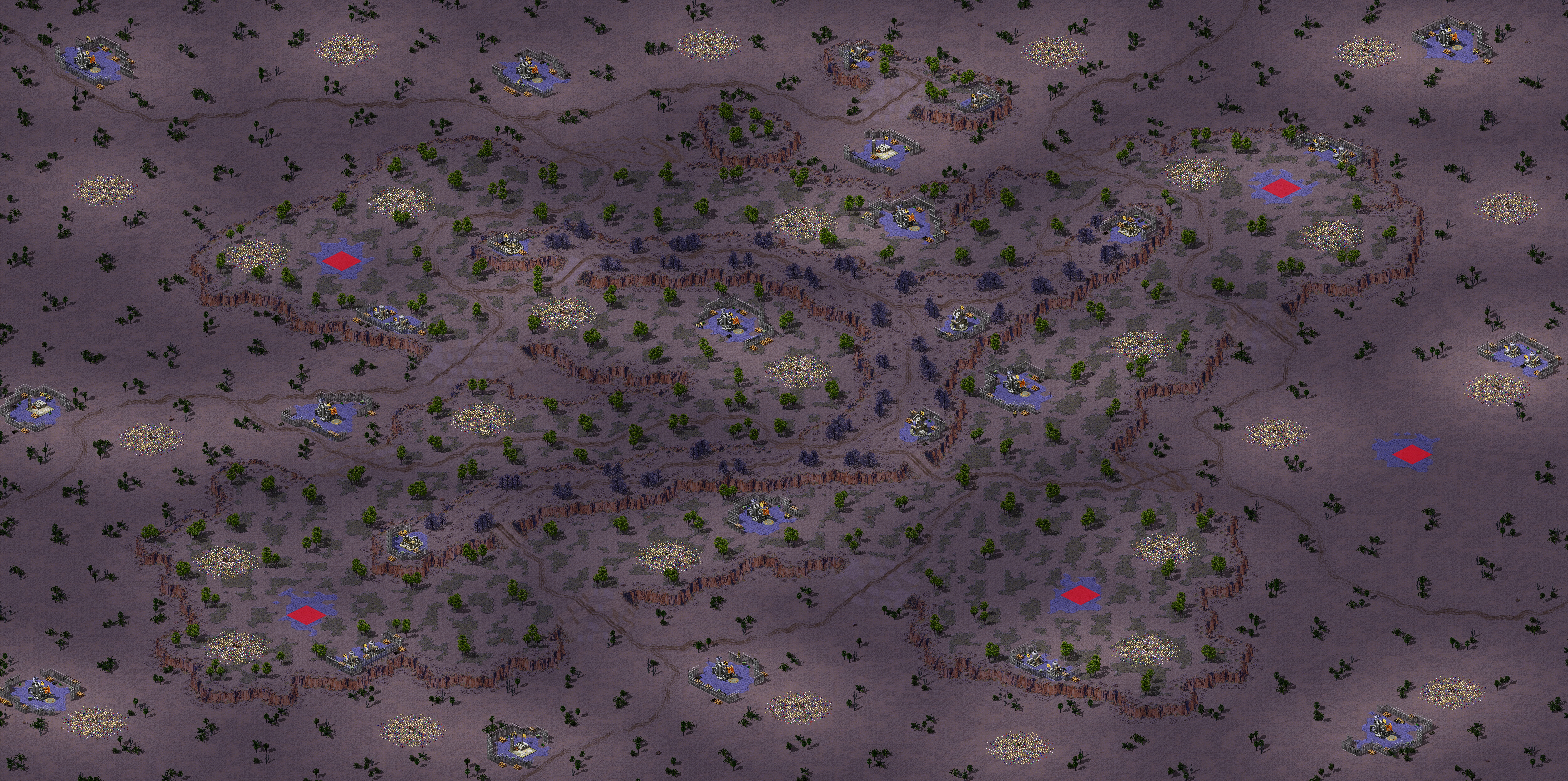 Rendered map: Arid Superiority (2-5)