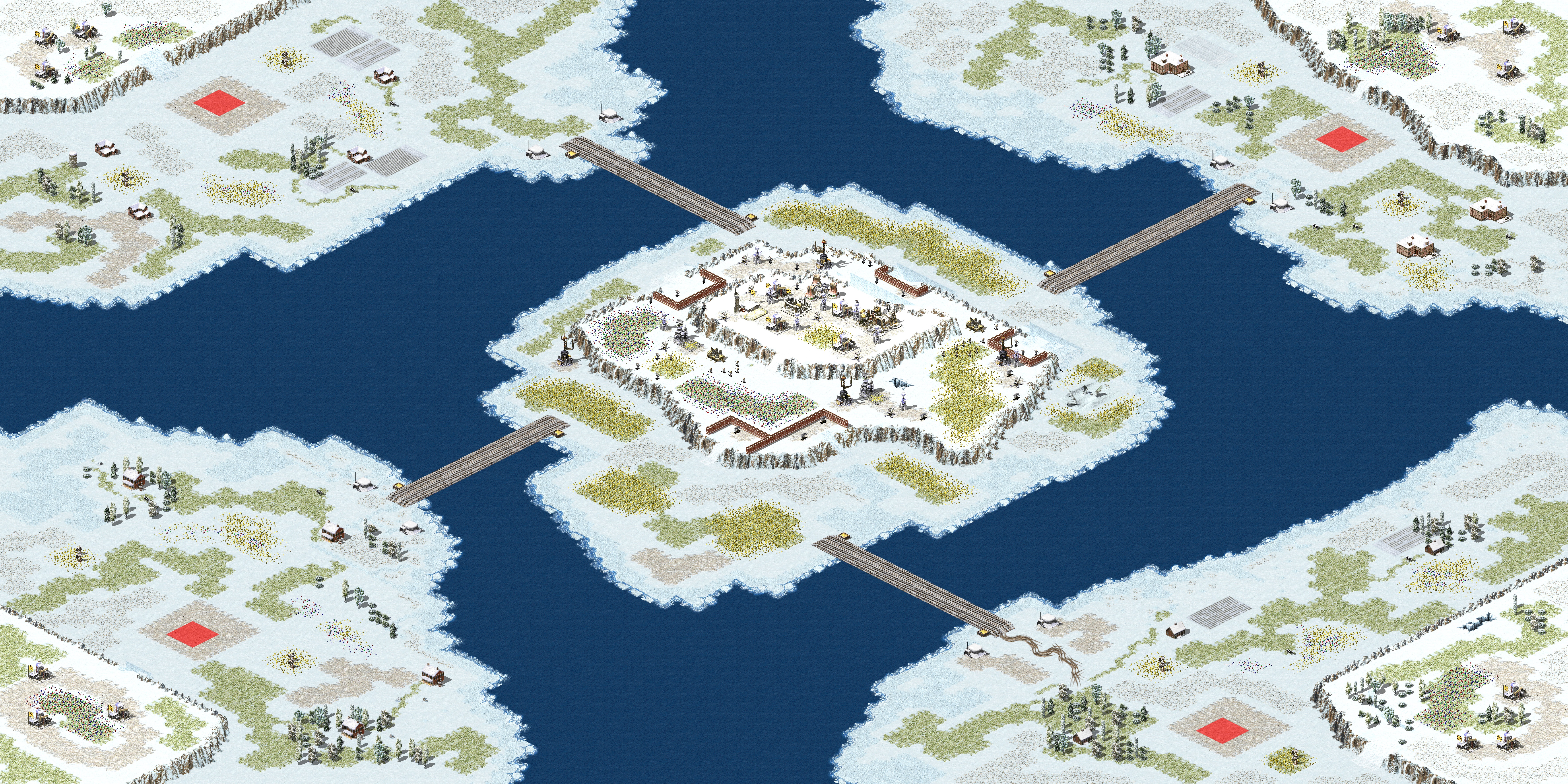 Rendered map: Divide in Four