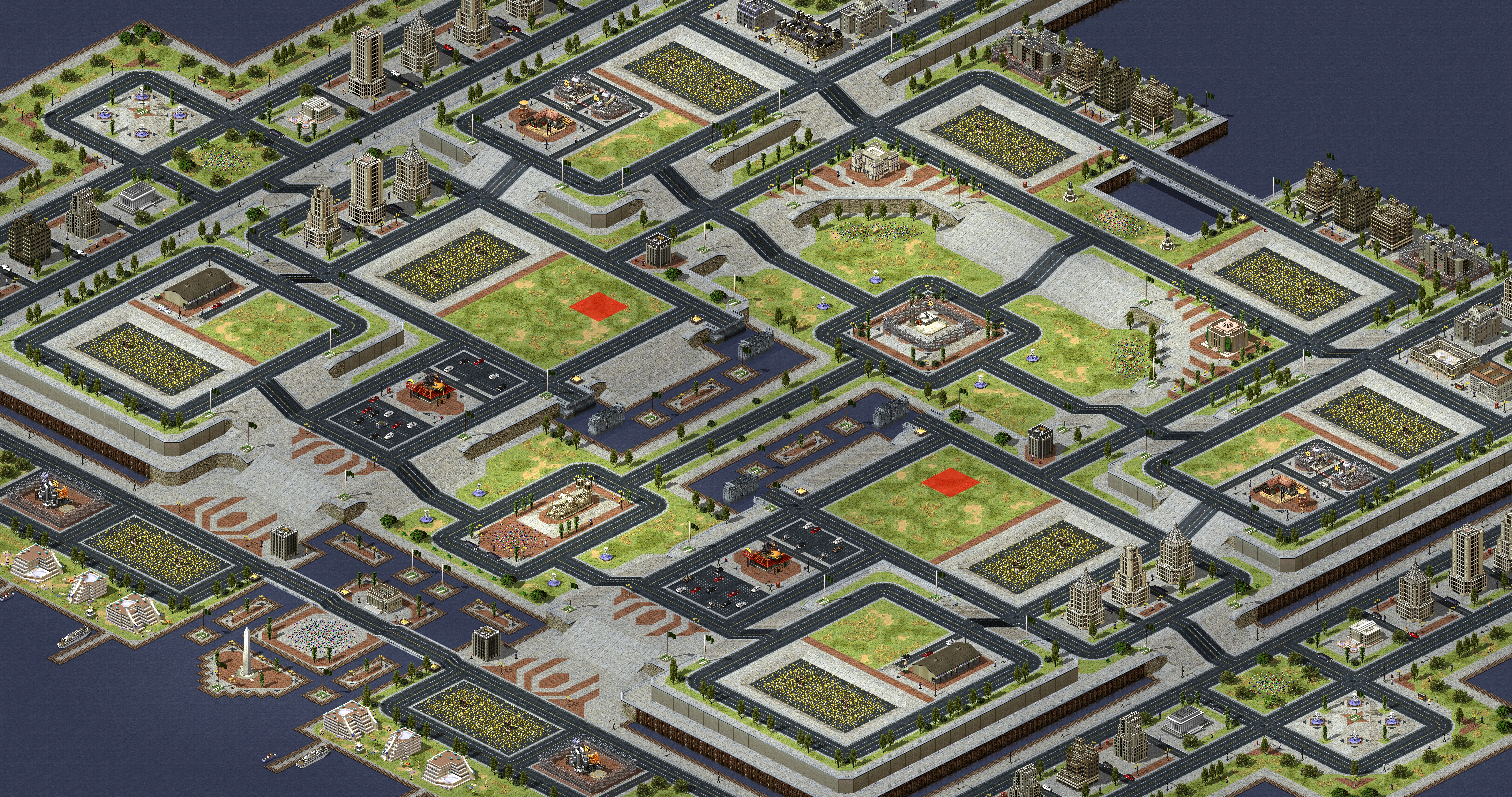 Rendered map: [2] an urban narrows