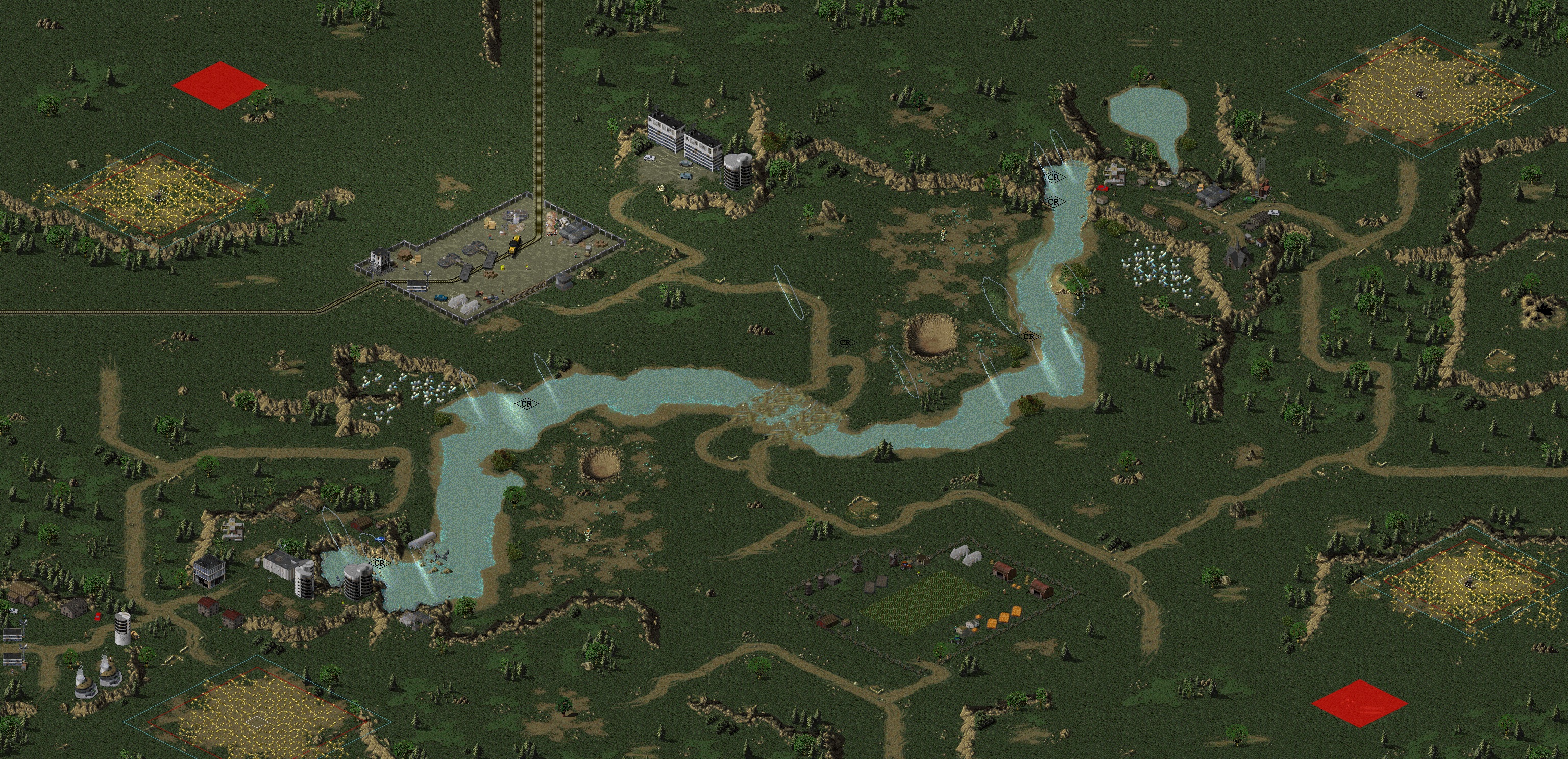 Rendered map: S-River