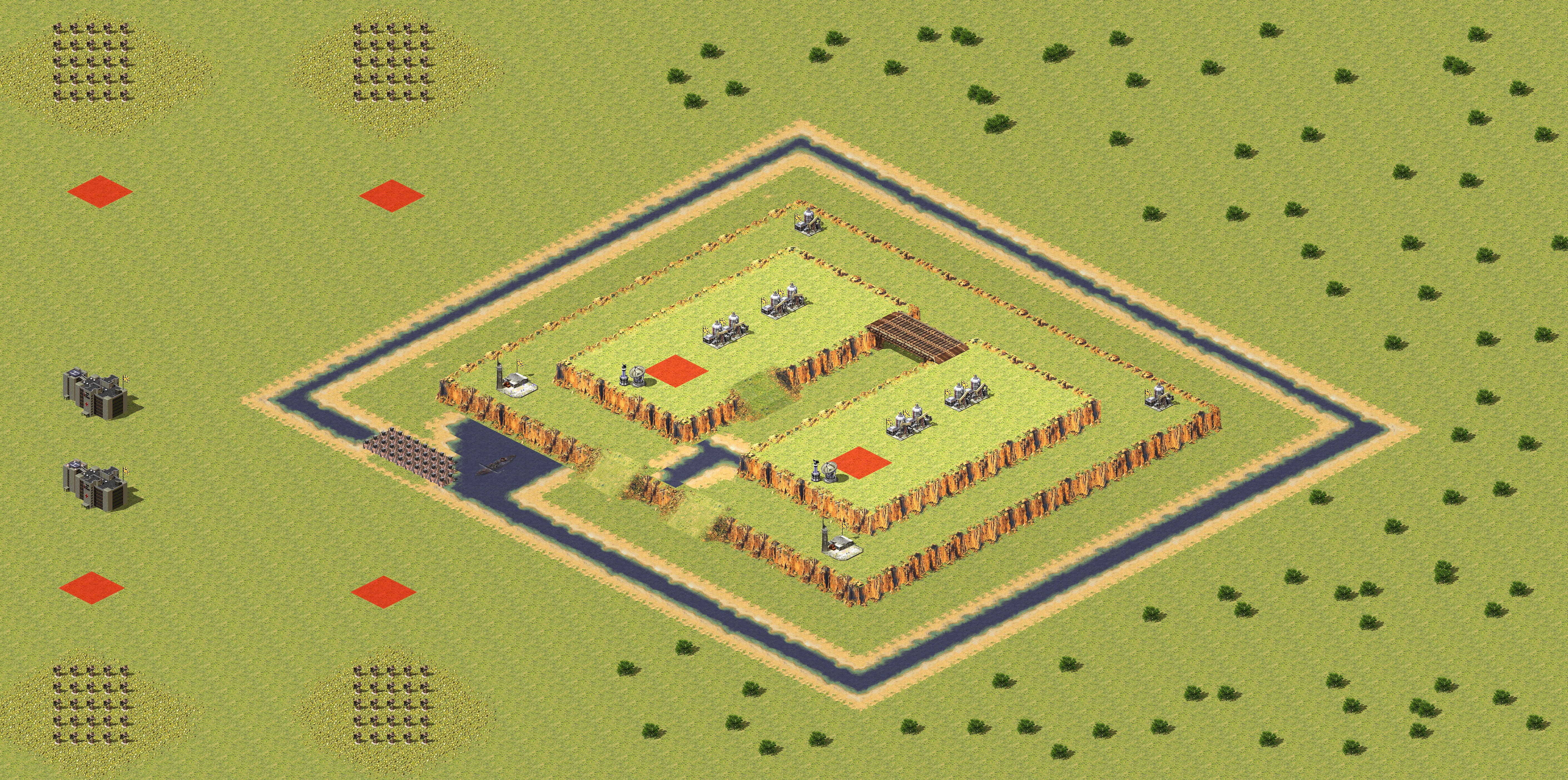 Rendered map: Simple High Ground 4v2