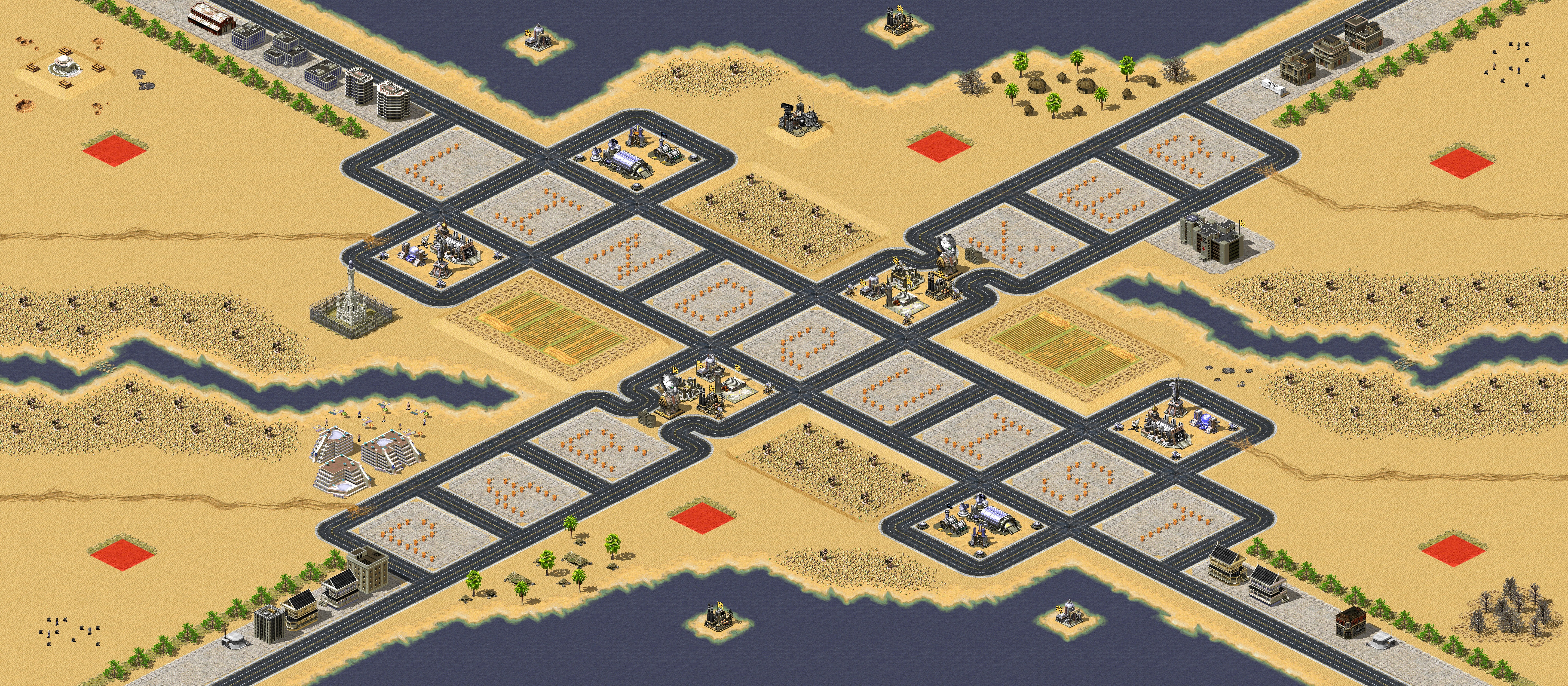 Rendered map: Heroin Desert