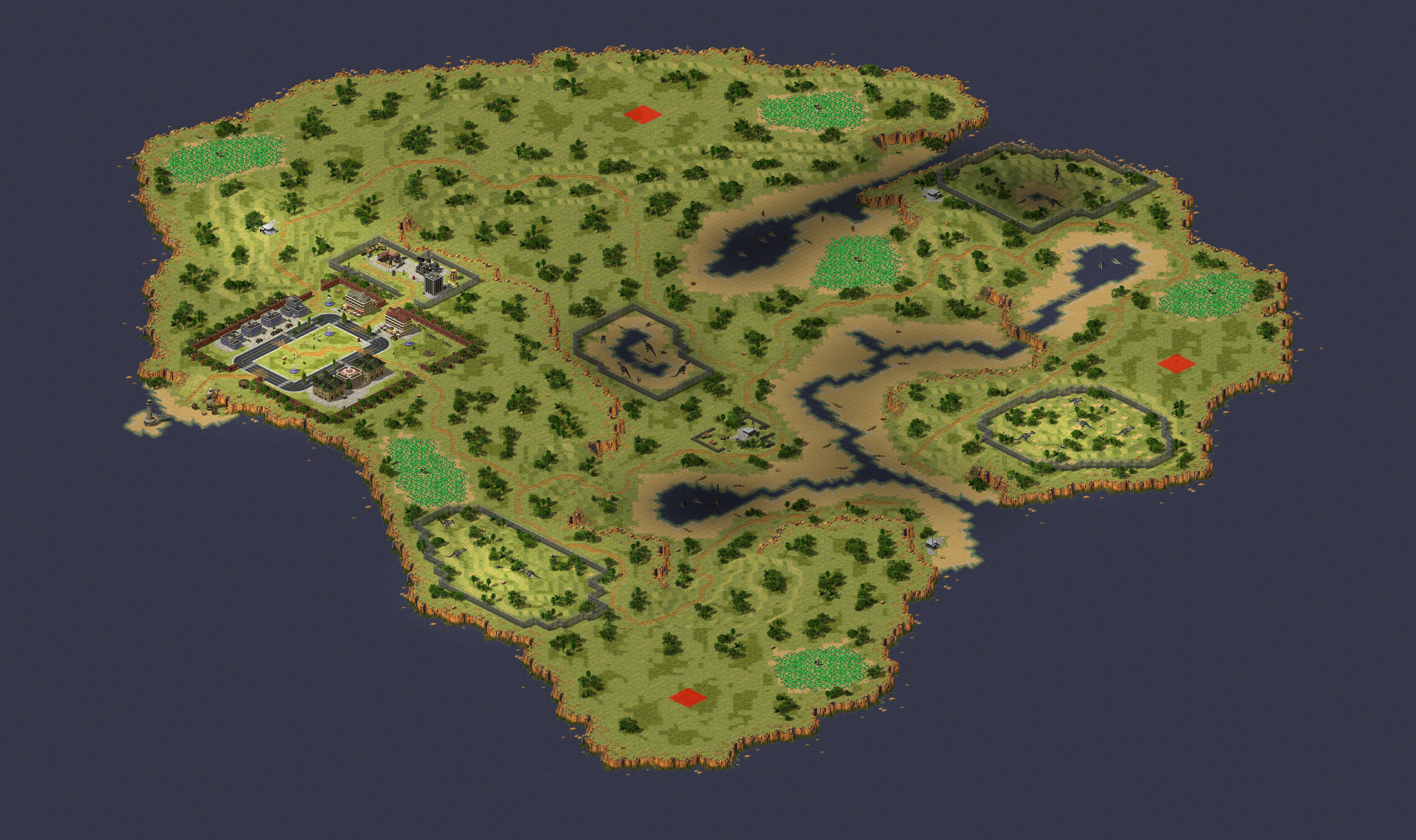 Rendered map: (3) Isla Nublar