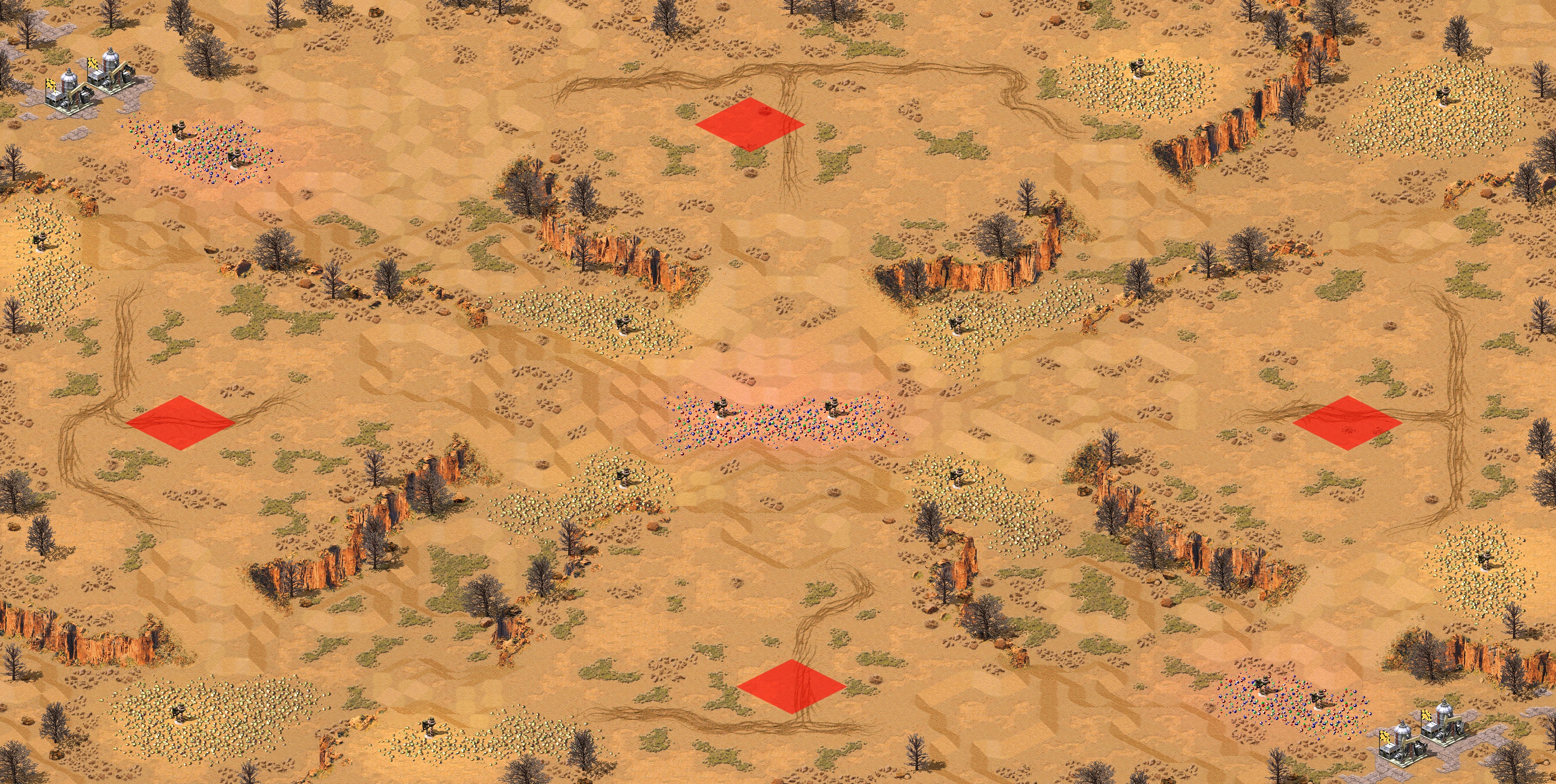 Rendered map: 酷热干旱Ⅱ_Pro [对战]