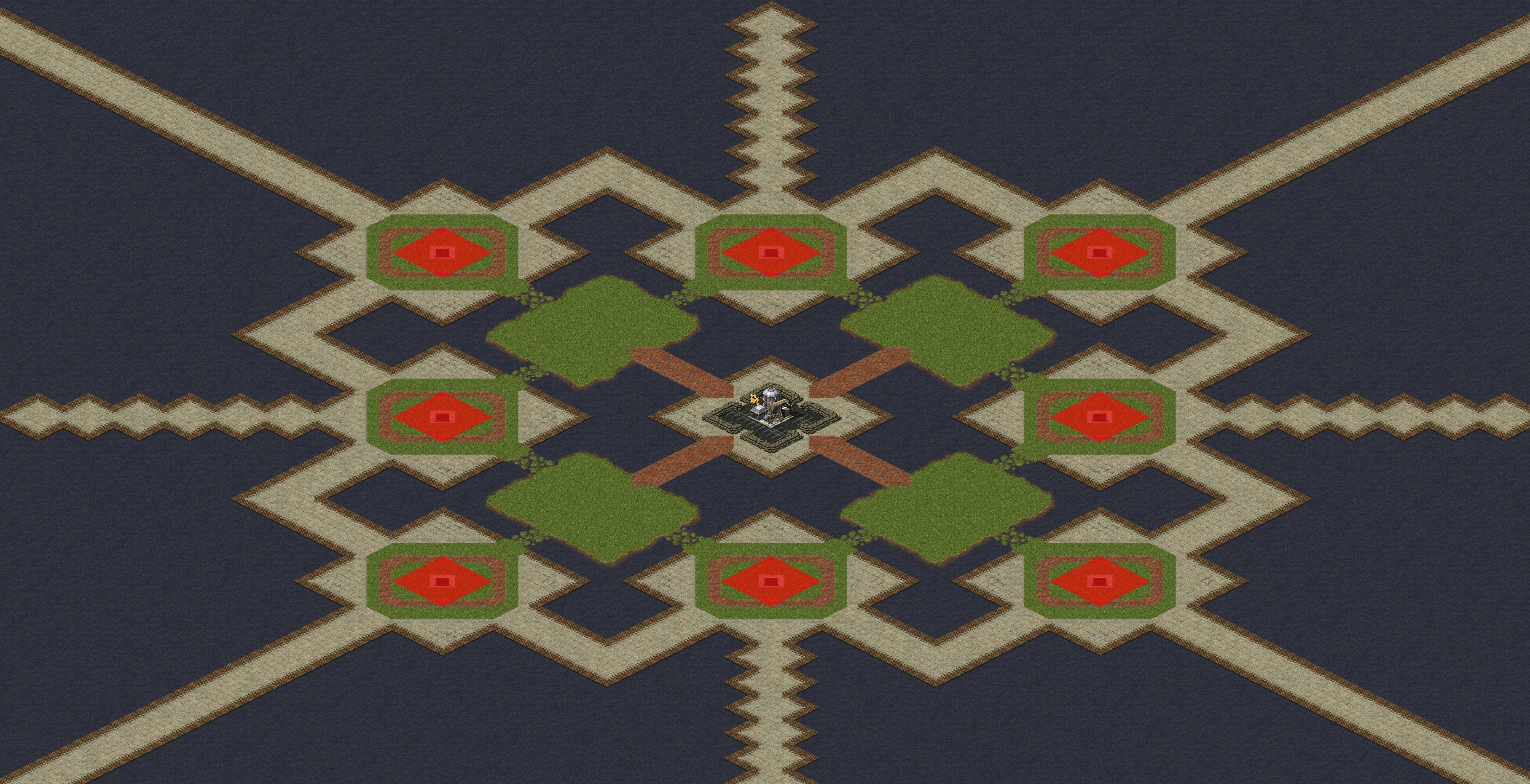 Rendered map: 2025红警混战王-新一块地
