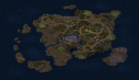 Rendered preview of treasure island