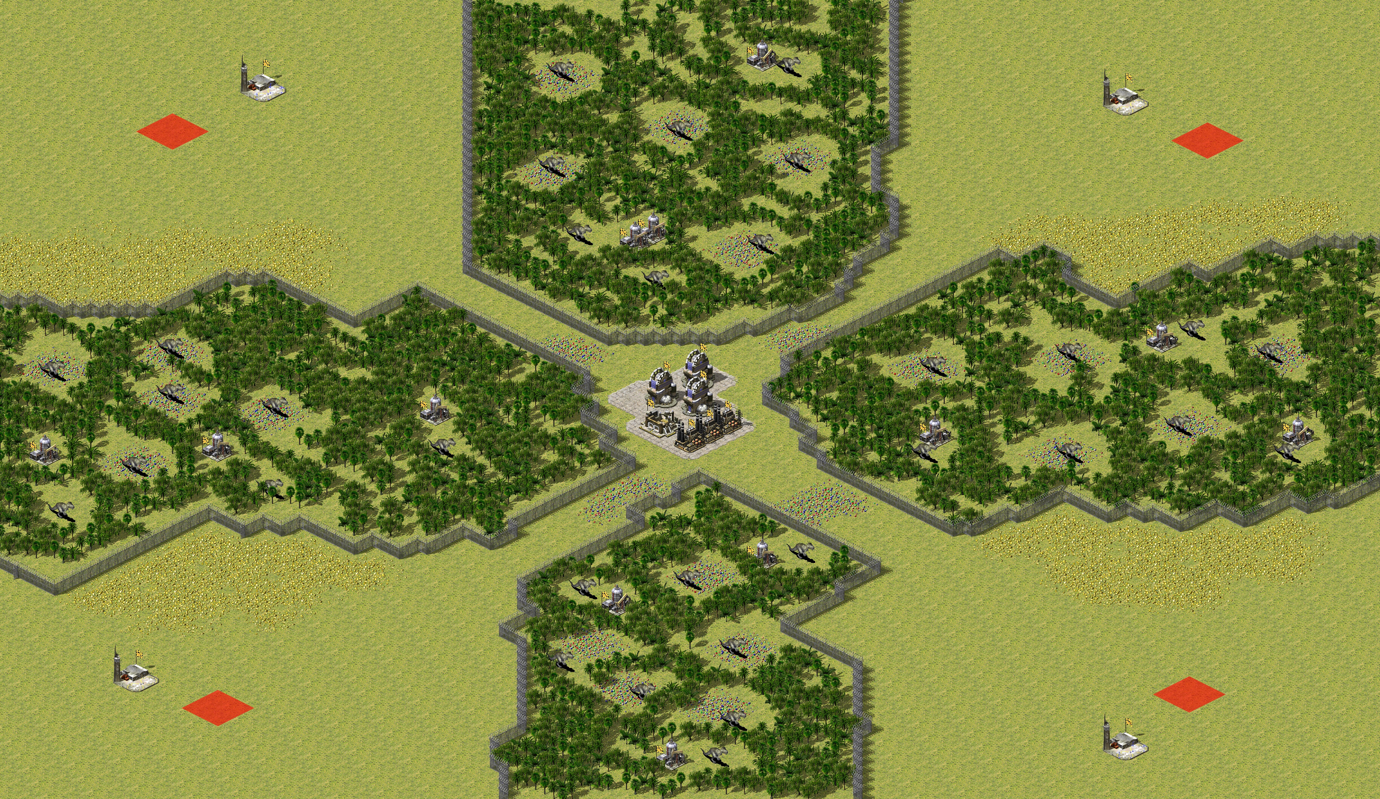 Rendered map: Jurassic Treasure