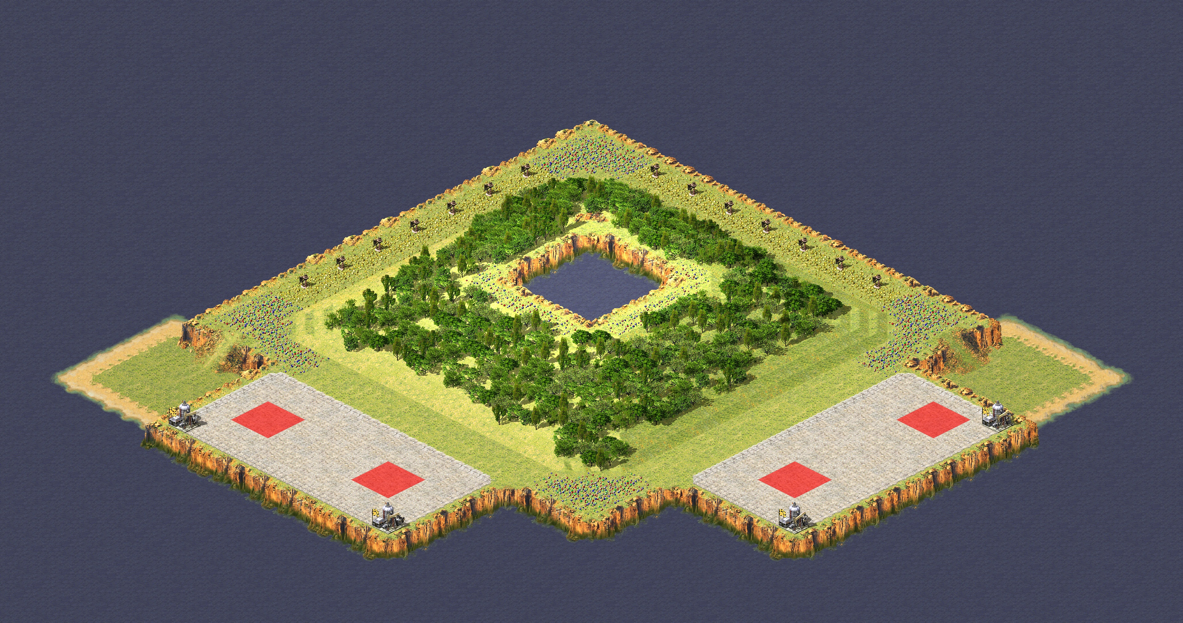 Rendered map: 山脚下