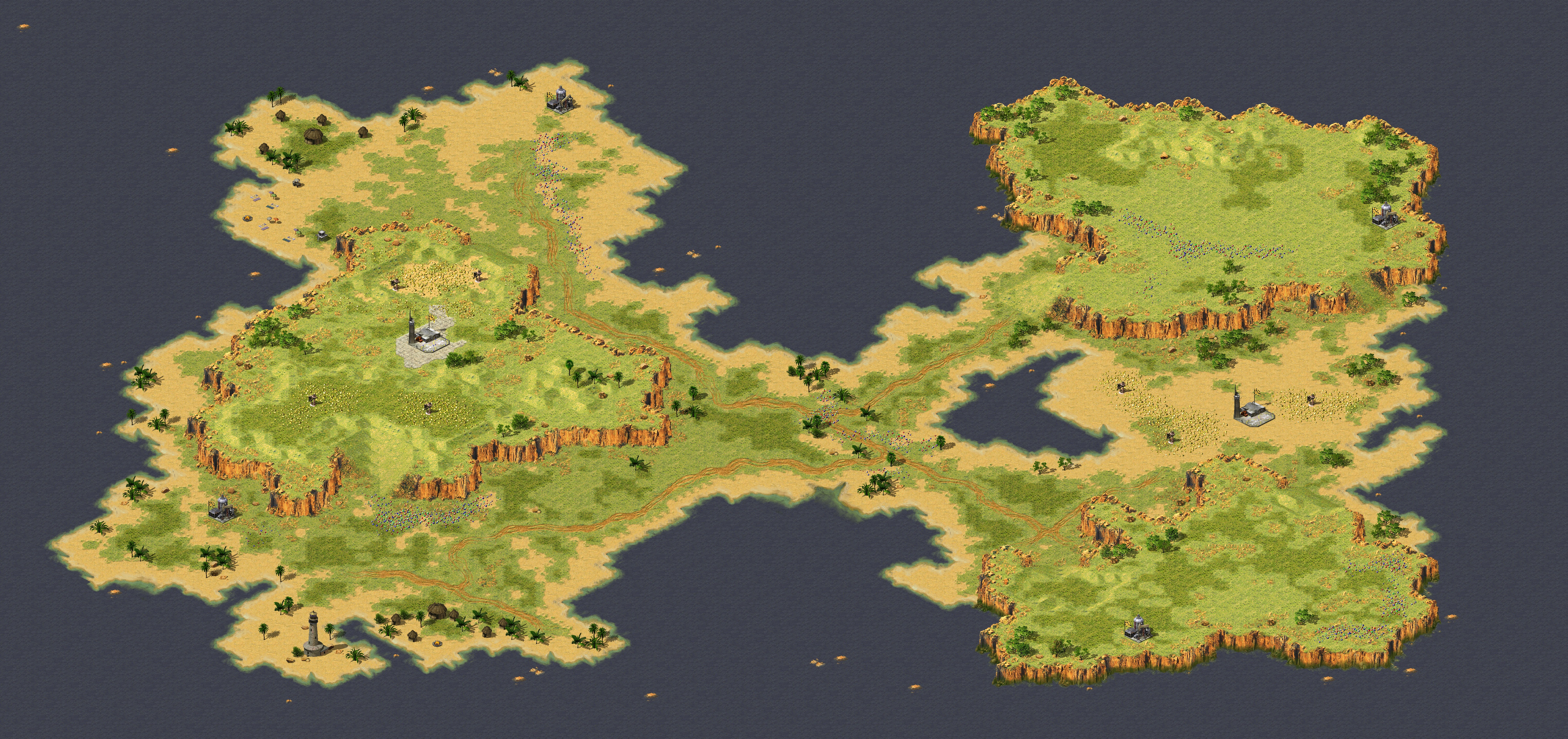 Rendered map: South Pacific