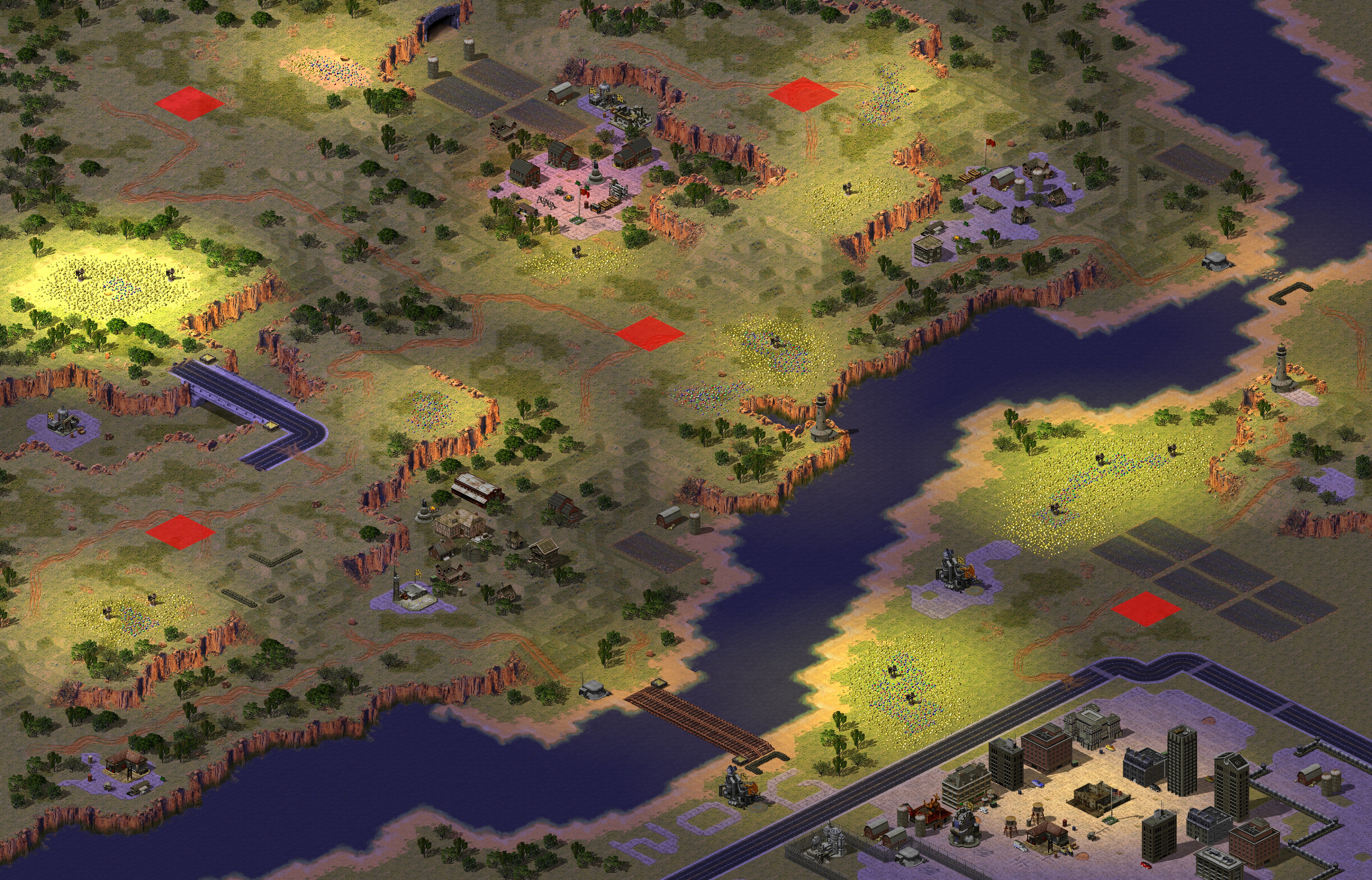 Rendered map: Buffed: River Town
