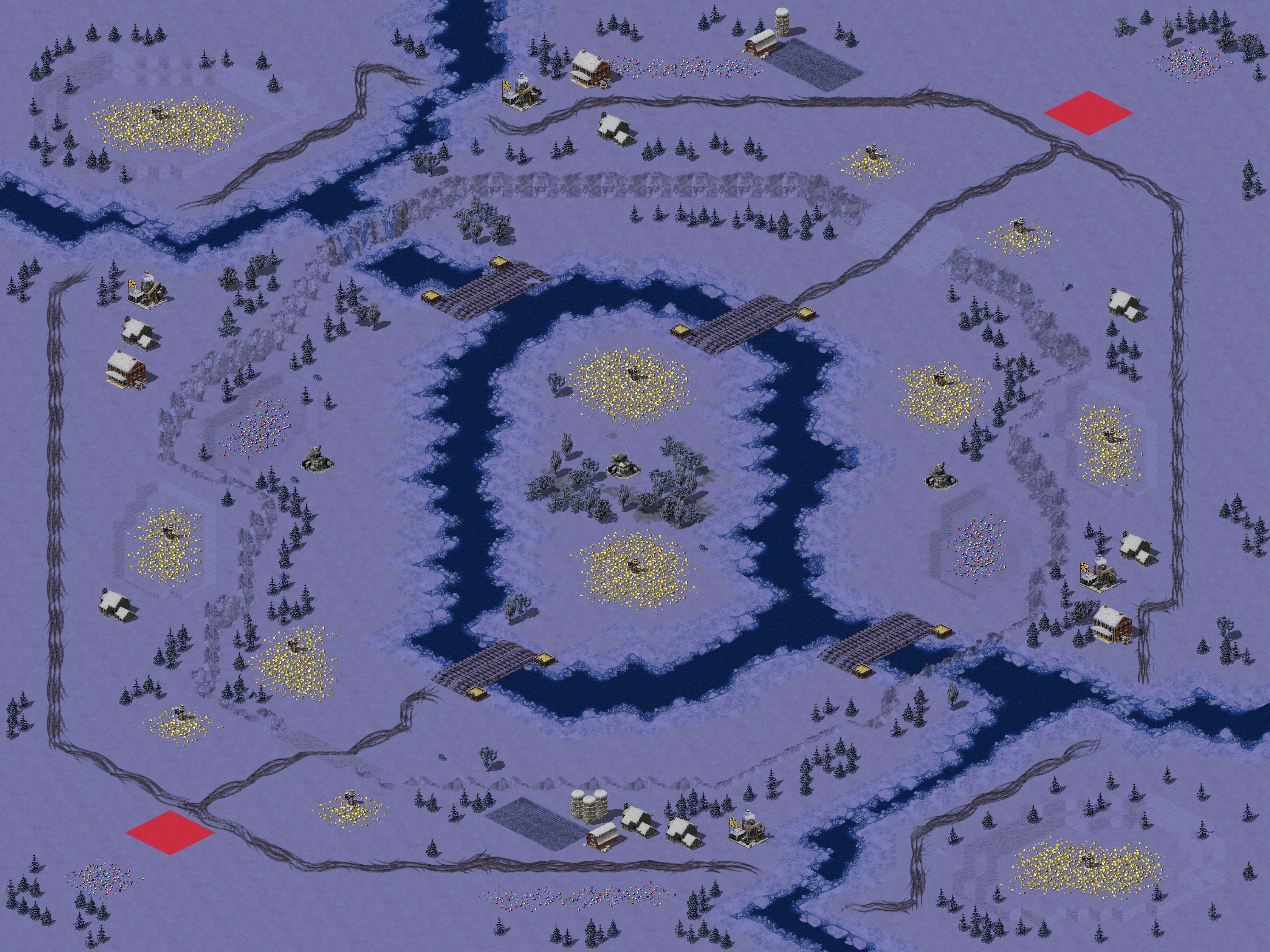 Rendered map: snowisle