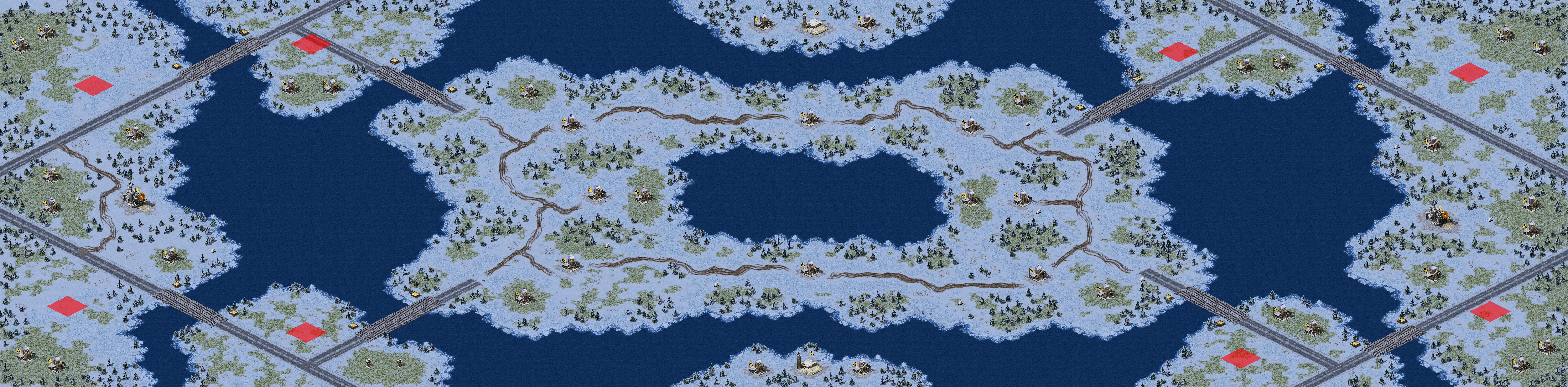 Rendered map: Snow Archipelago