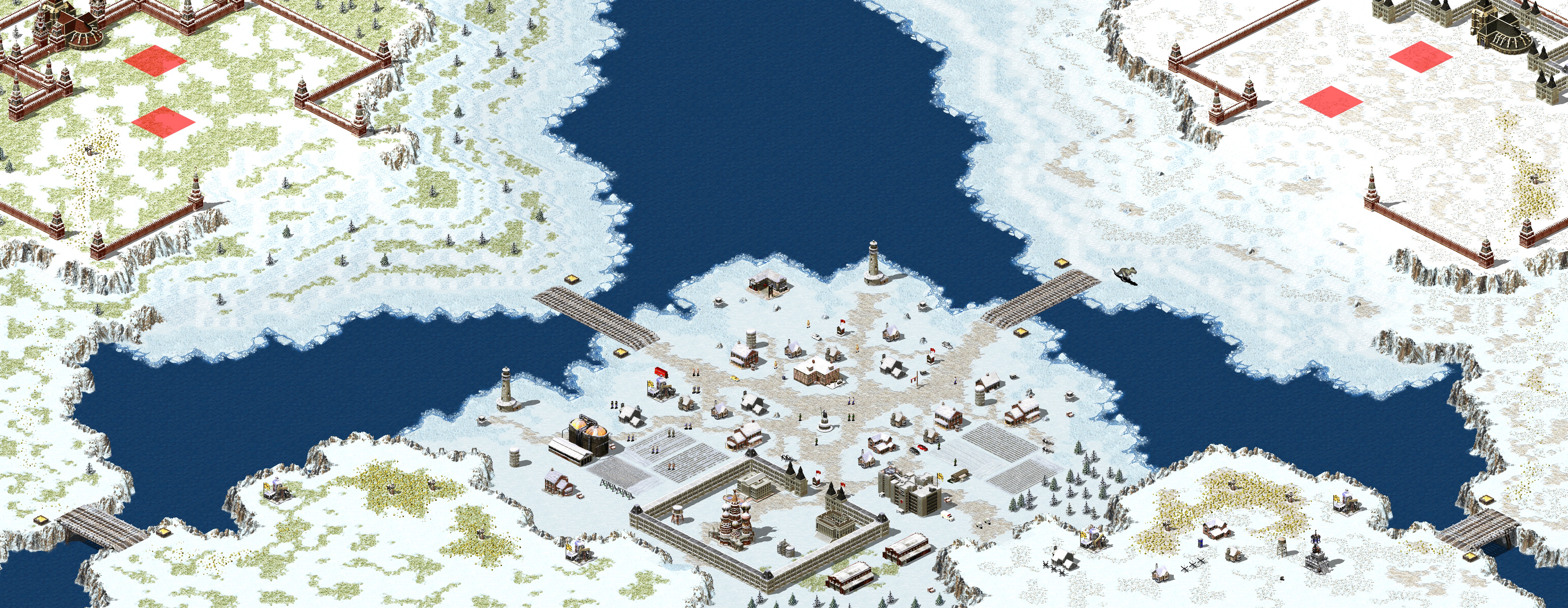 Rendered map: Snowy Town Beta