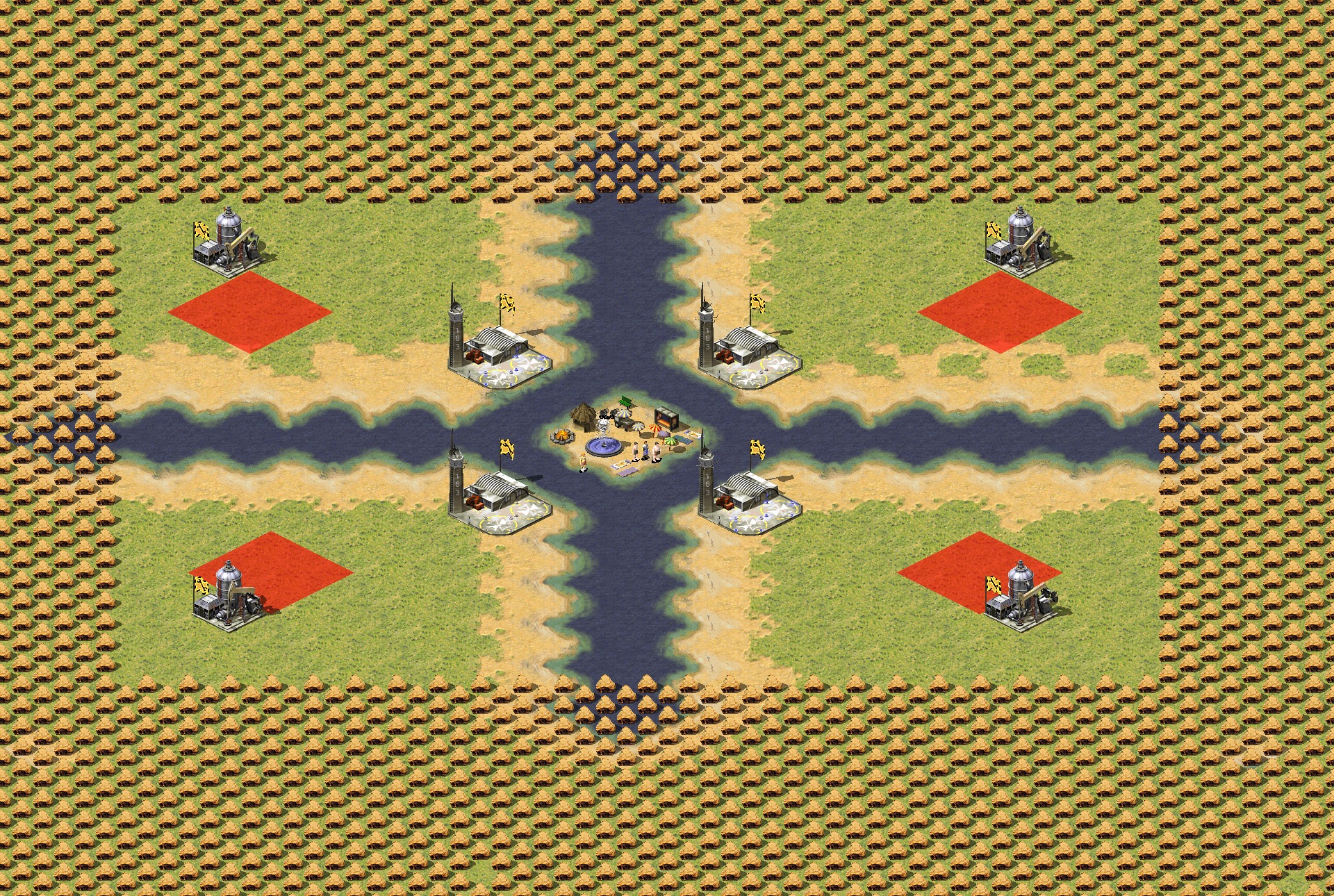 Rendered map: Funny big map 4x (actually funny this time)