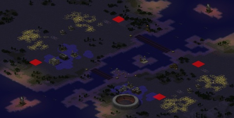 Rendered preview of Runaway River (2 vs 2)