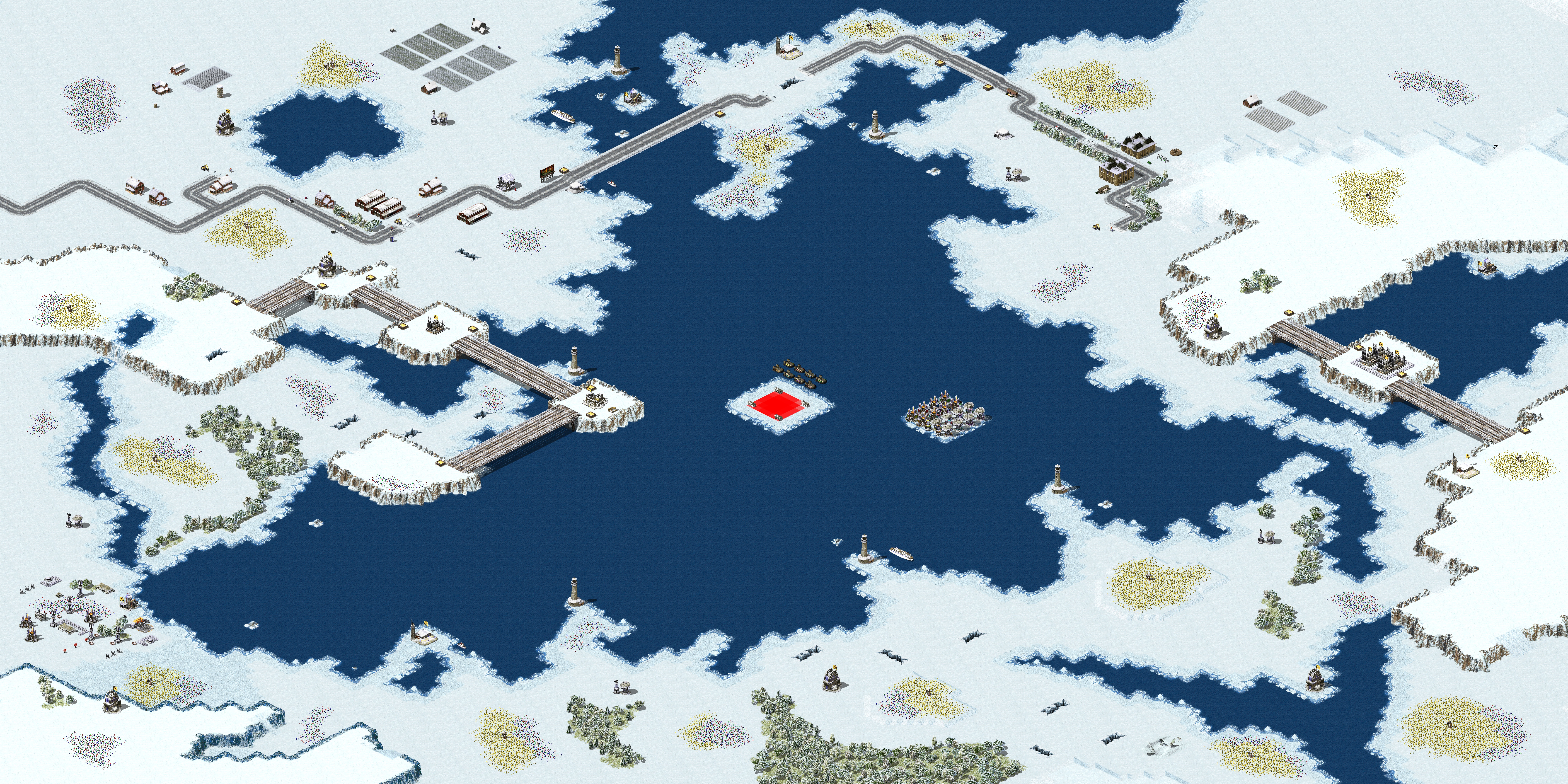 Rendered map: Steel Shadow's Holiday Island