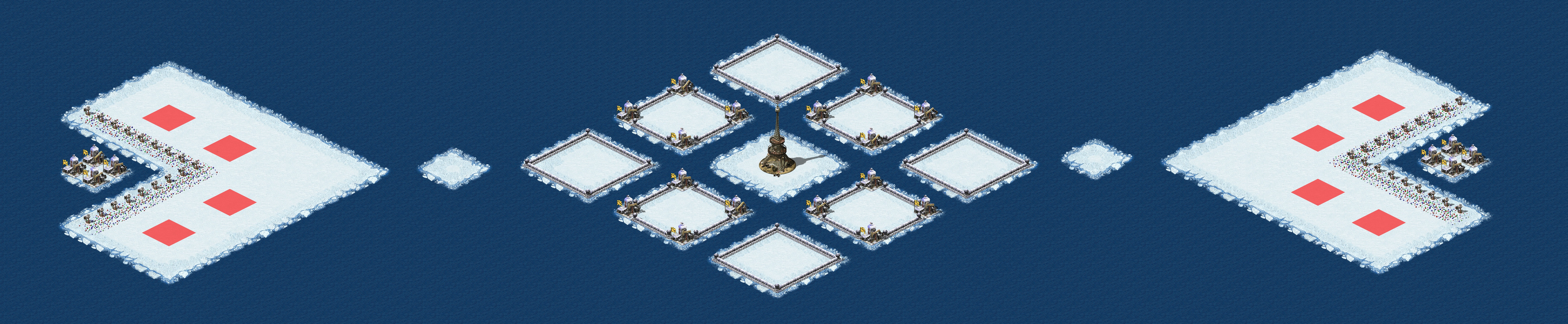 Rendered map: Polar Naval Battle 4v4 v2