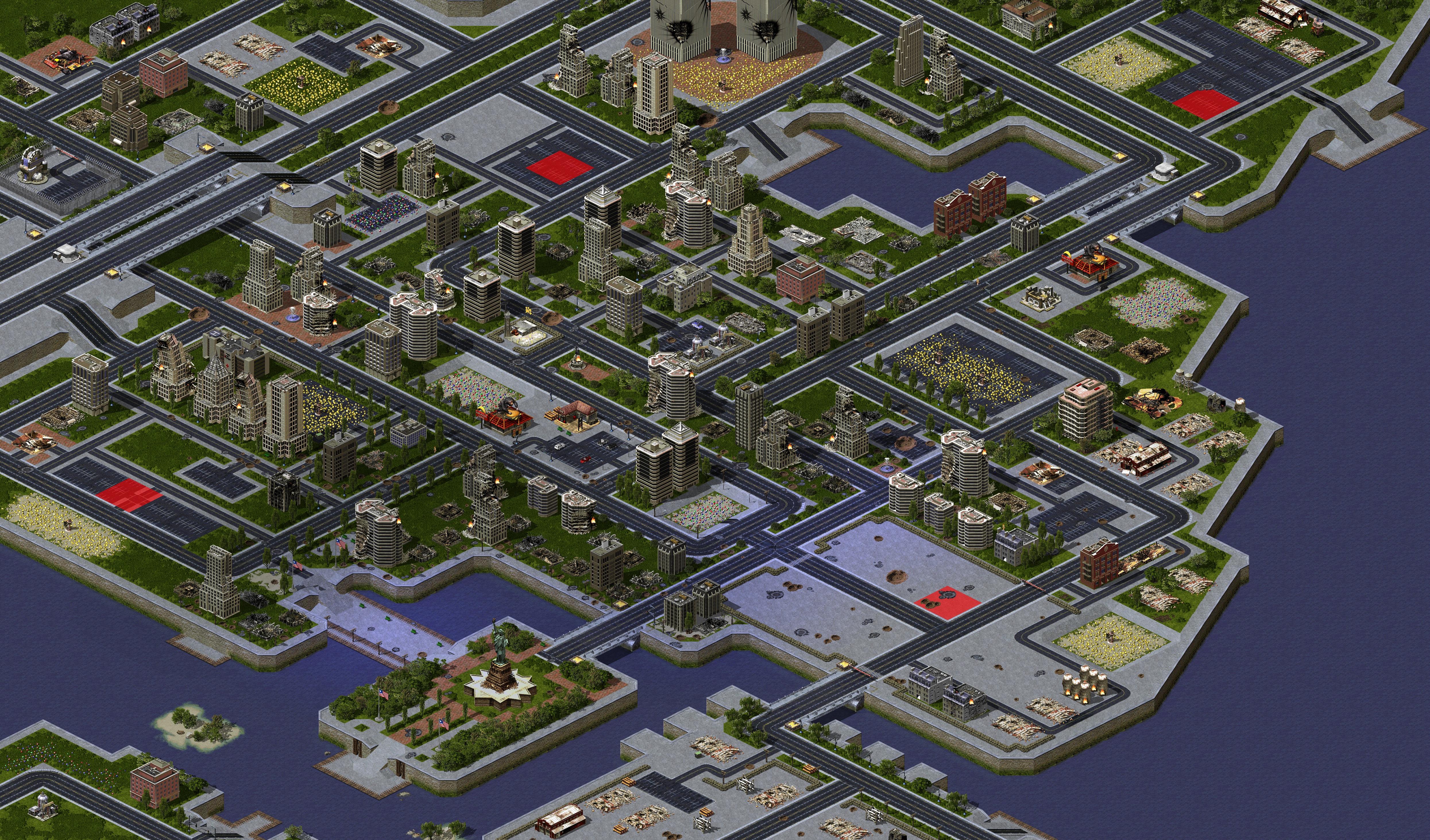Rendered map: Manhatten Mayhem