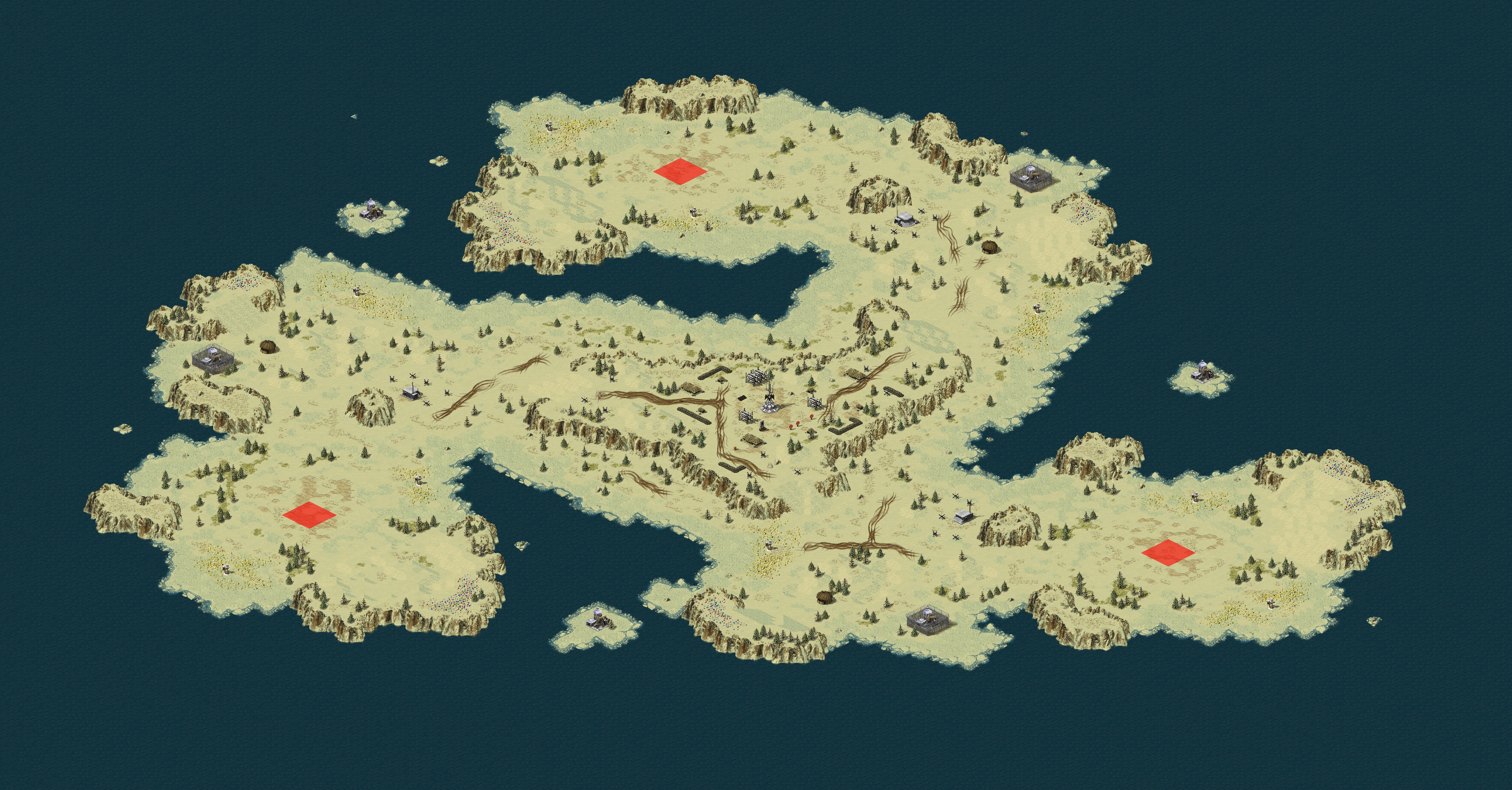 Rendered map: Pyroclasm