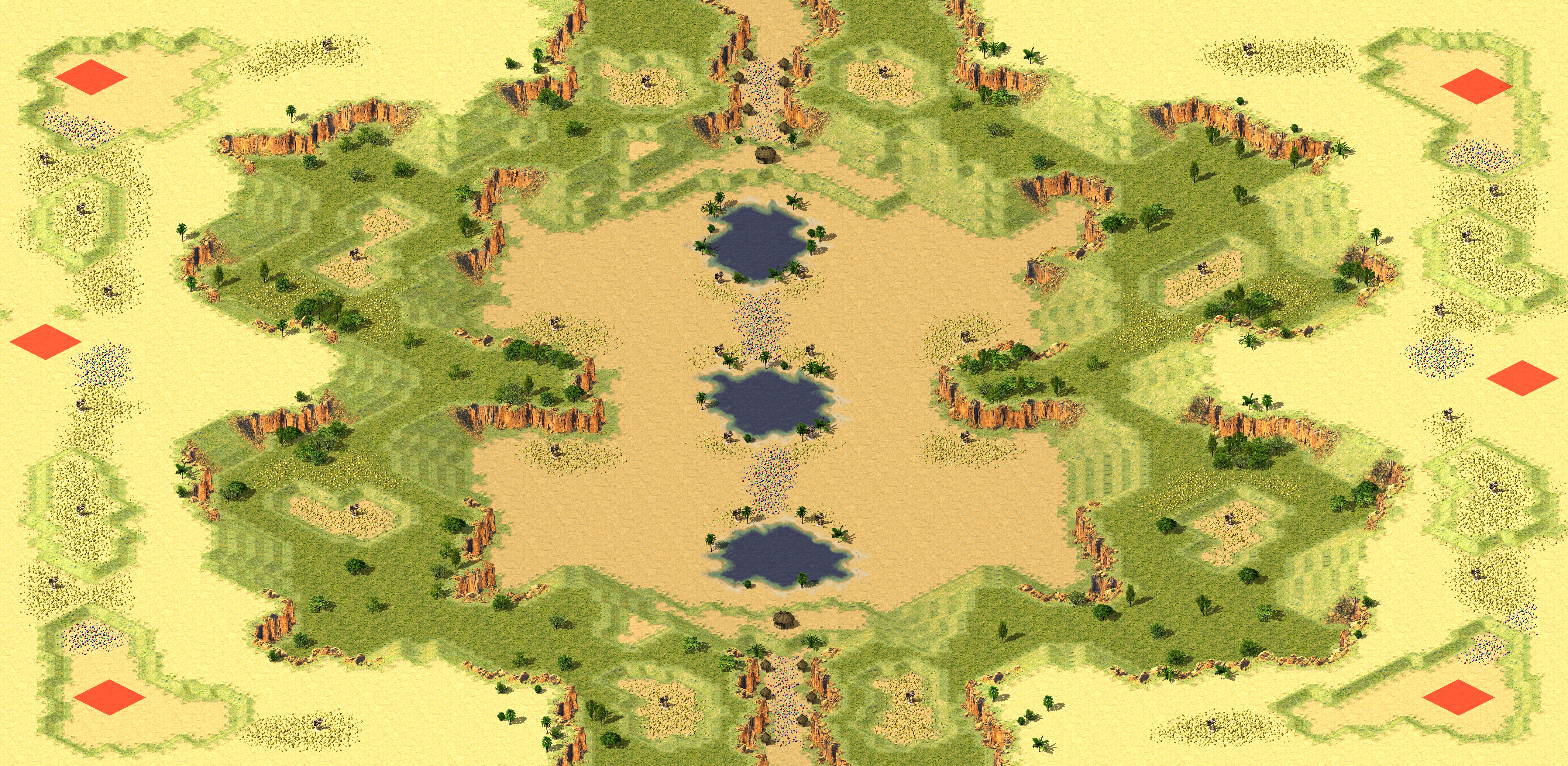 Rendered map: Buffed Desert Gem (3v3)