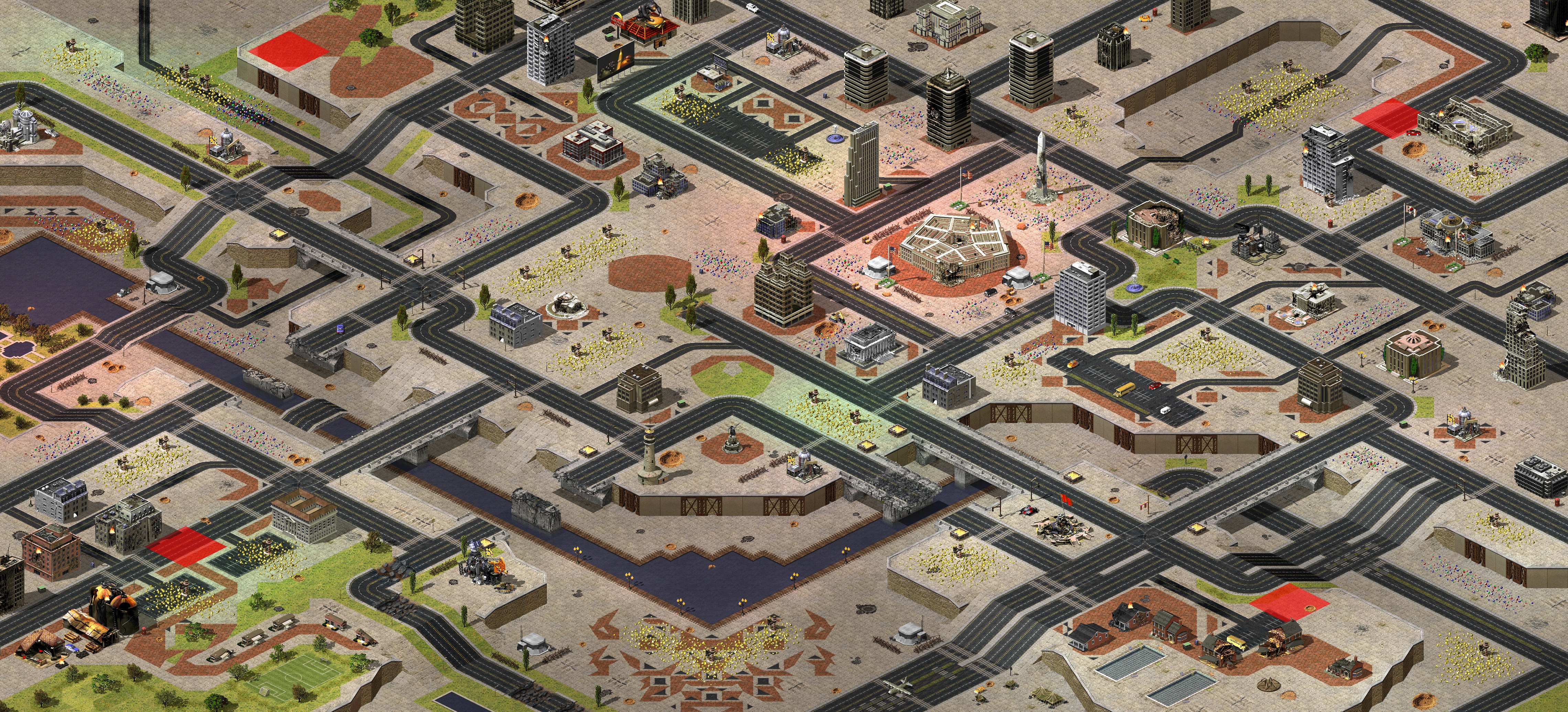 Rendered map: Siege of Washington