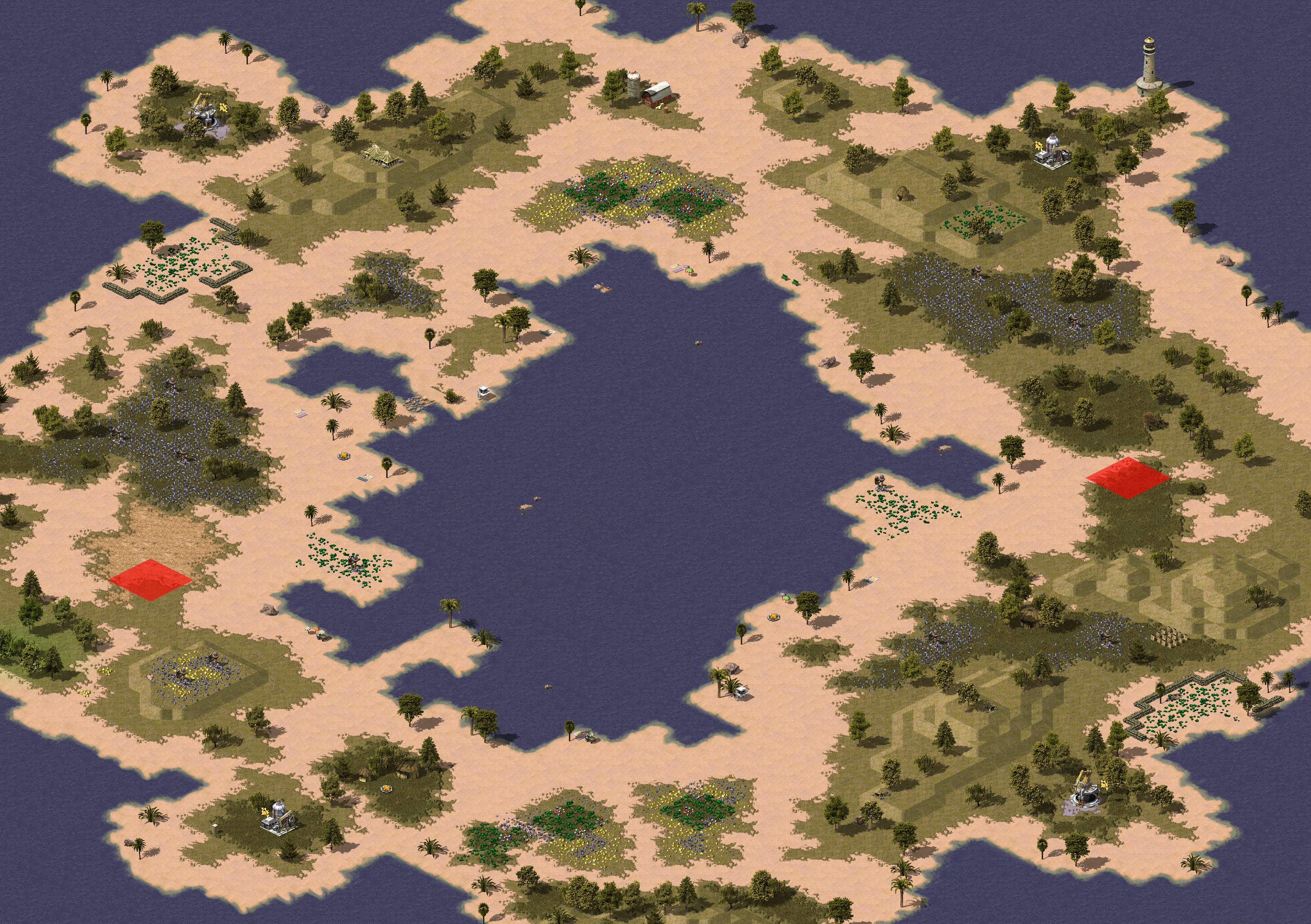 Rendered map: Glowing Waters