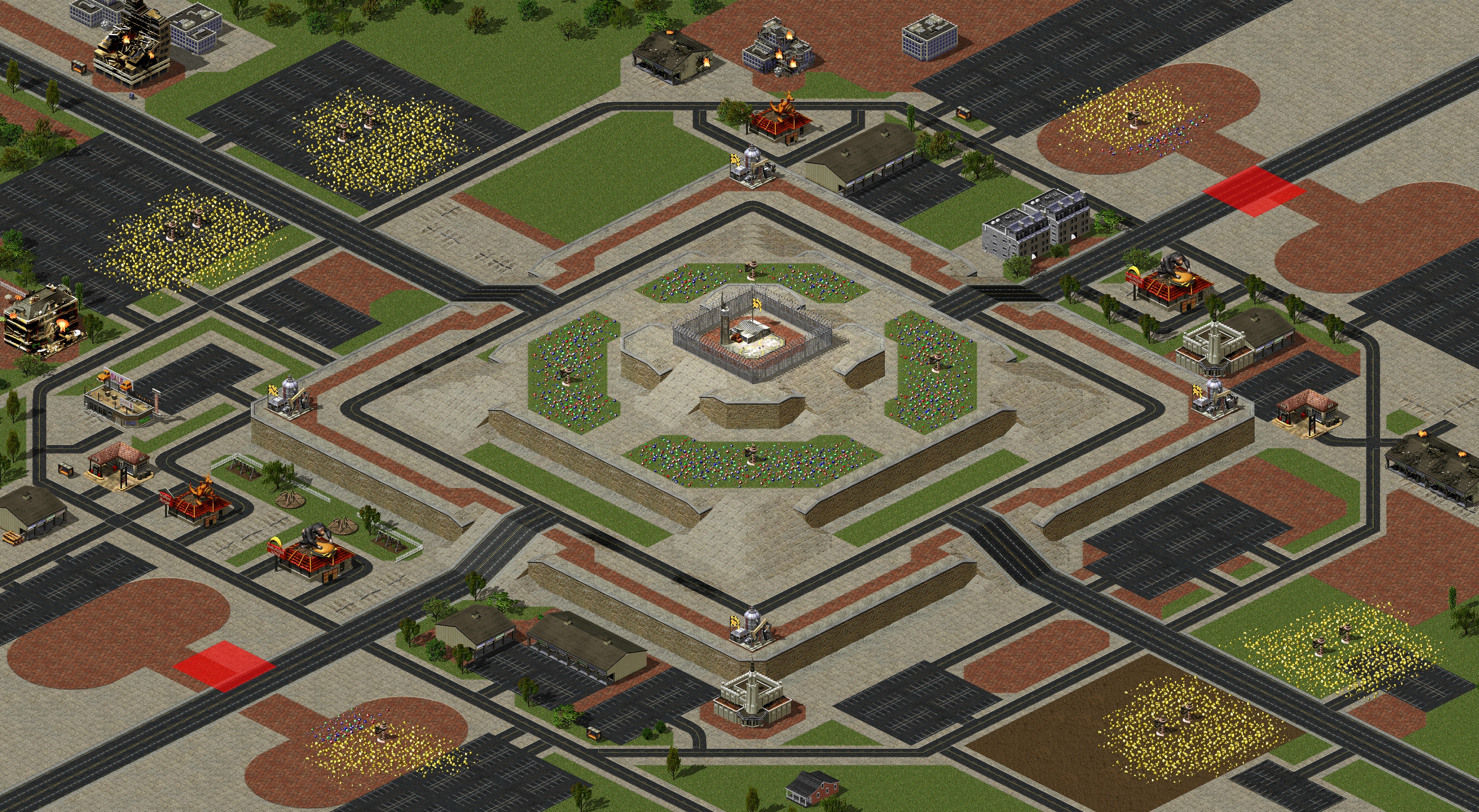 Rendered map: [2]A Hill Between LE (PreCaptured)