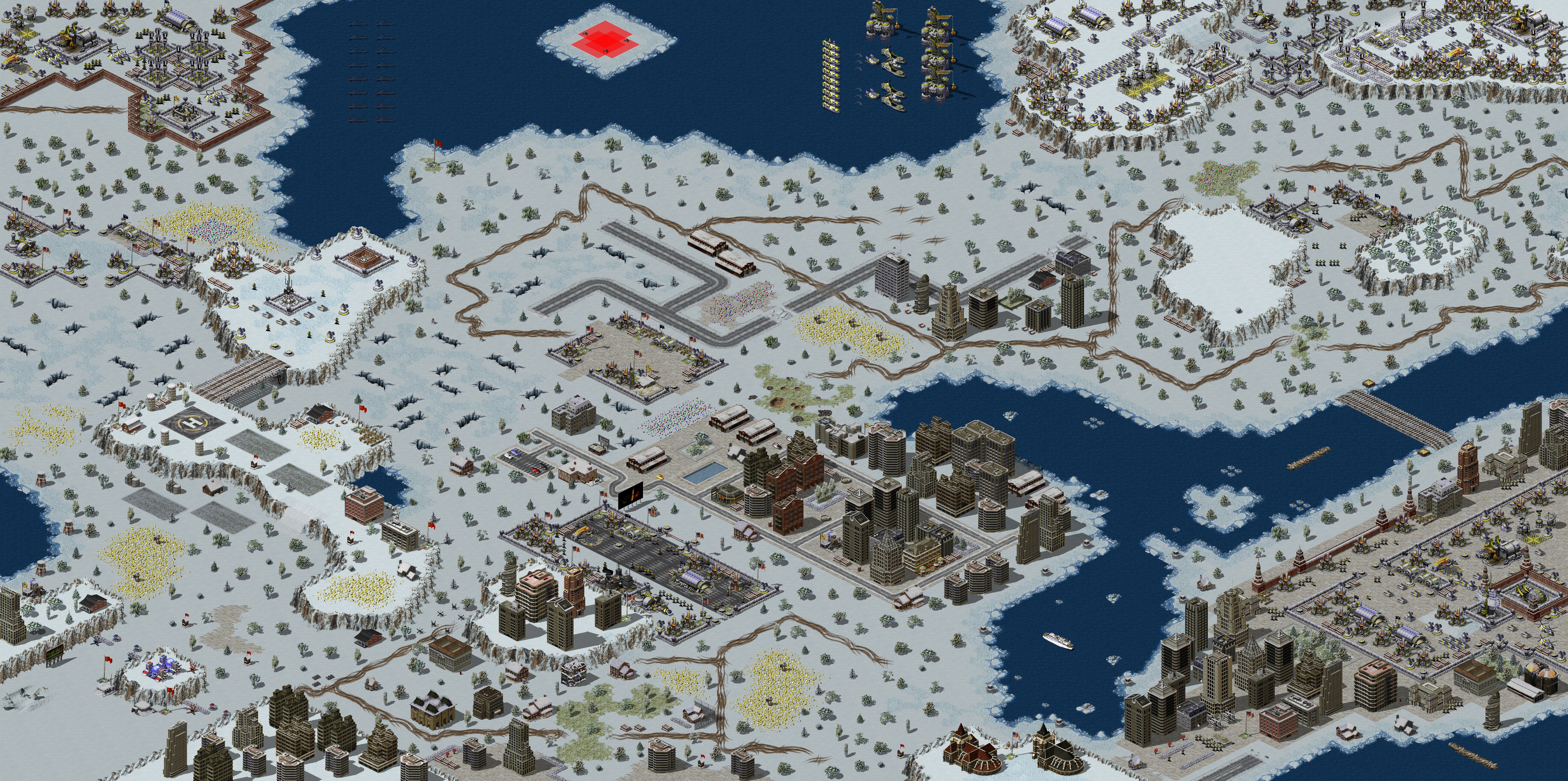 Rendered map: Soviet South Base