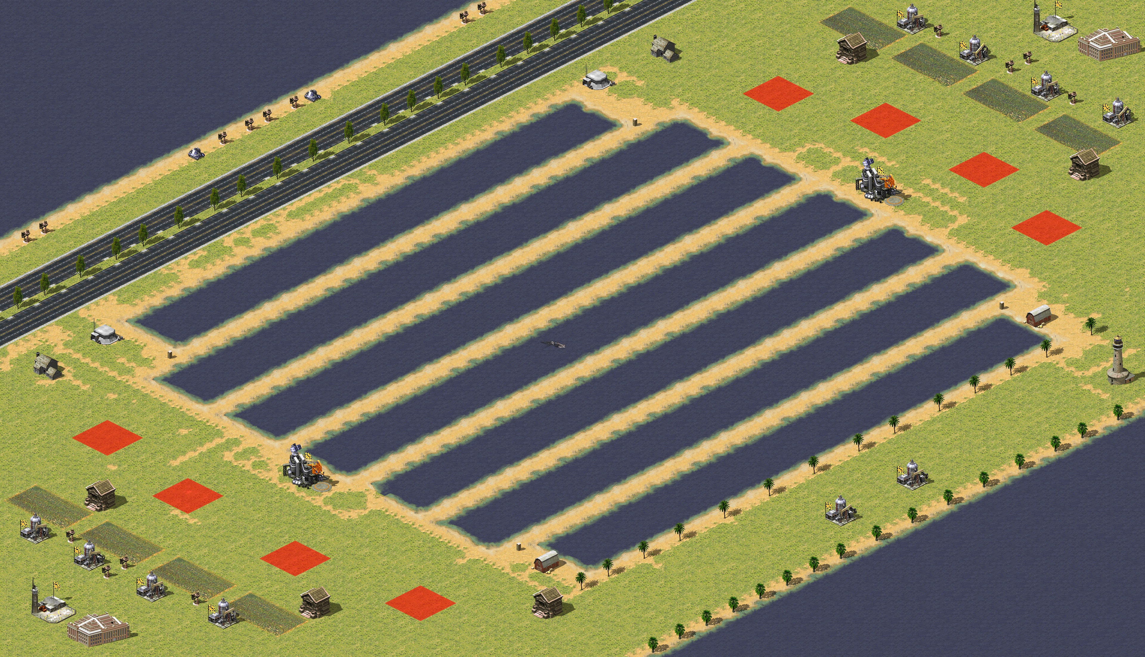 Rendered map: Rural Fish Pond 4v4