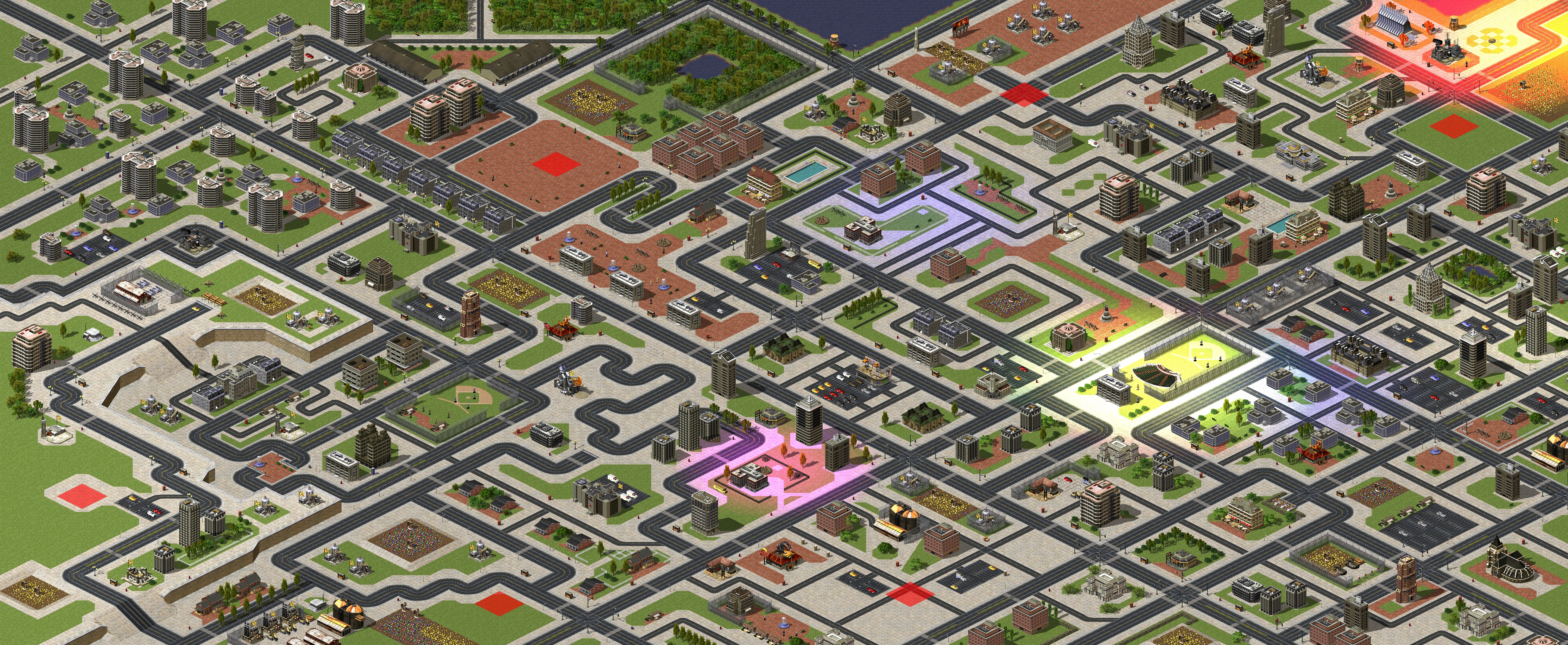 Rendered map: Urban Skirmish
