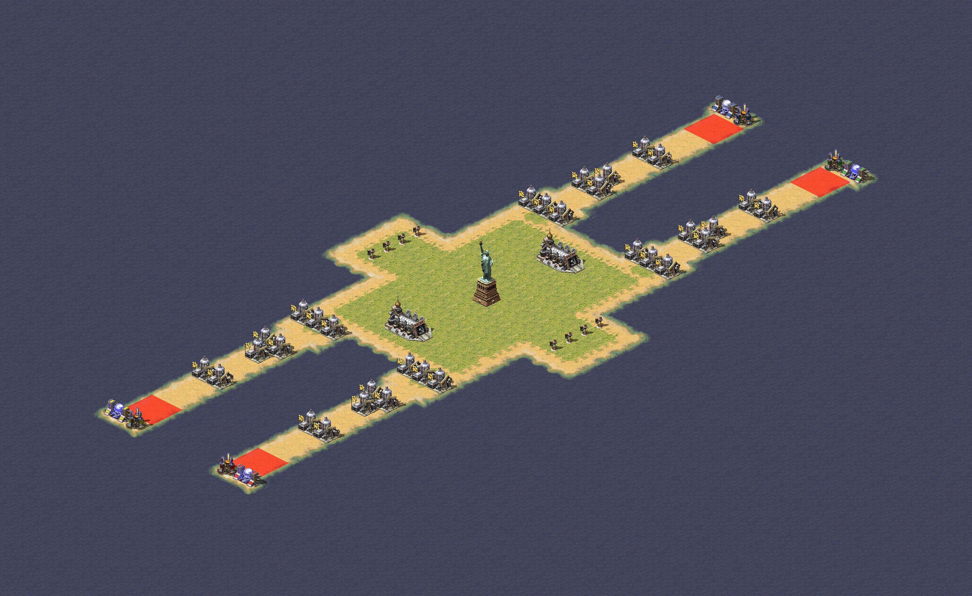 Rendered map: Oil Well Mountain Barracks Mountain