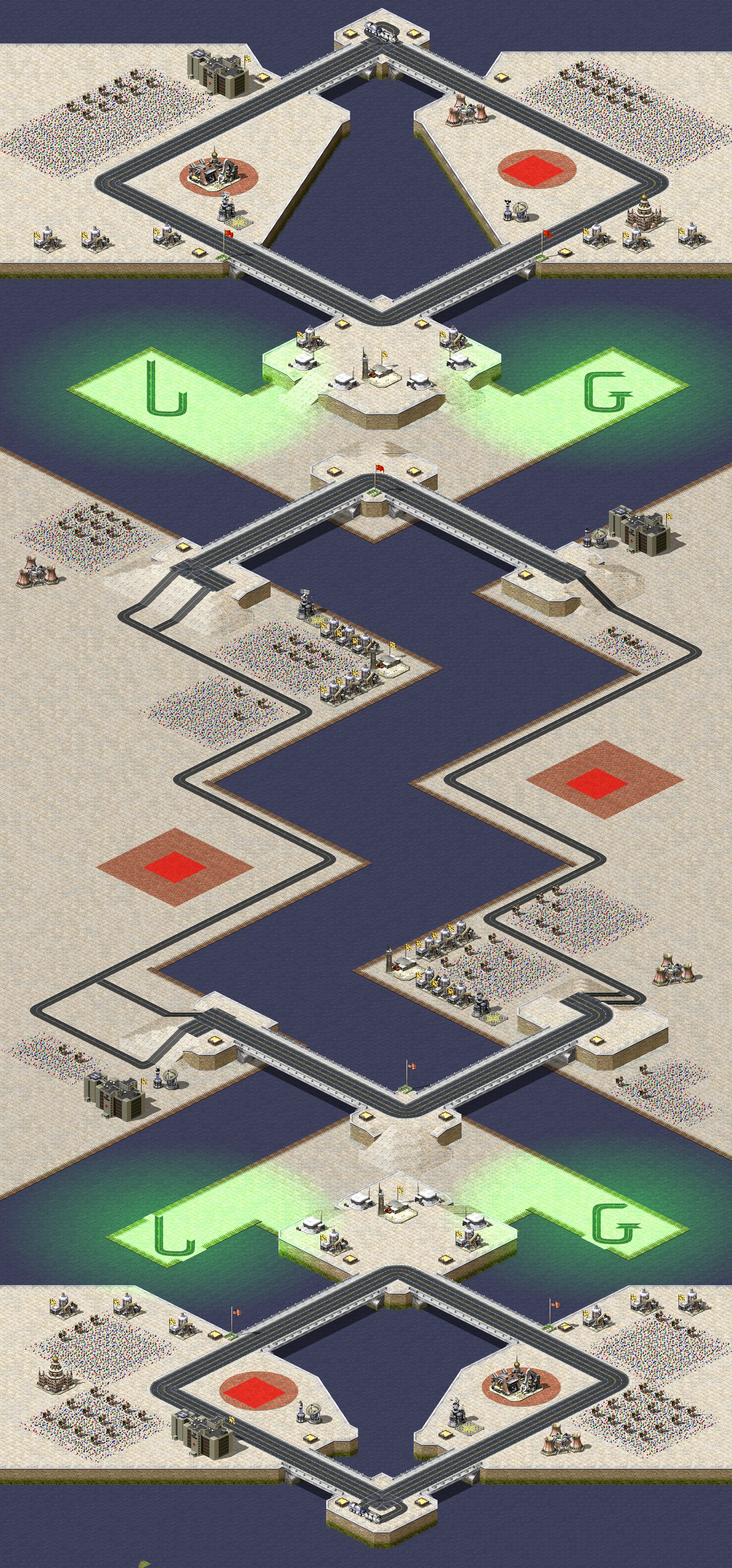 Rendered map: 4-Player Free-for-All