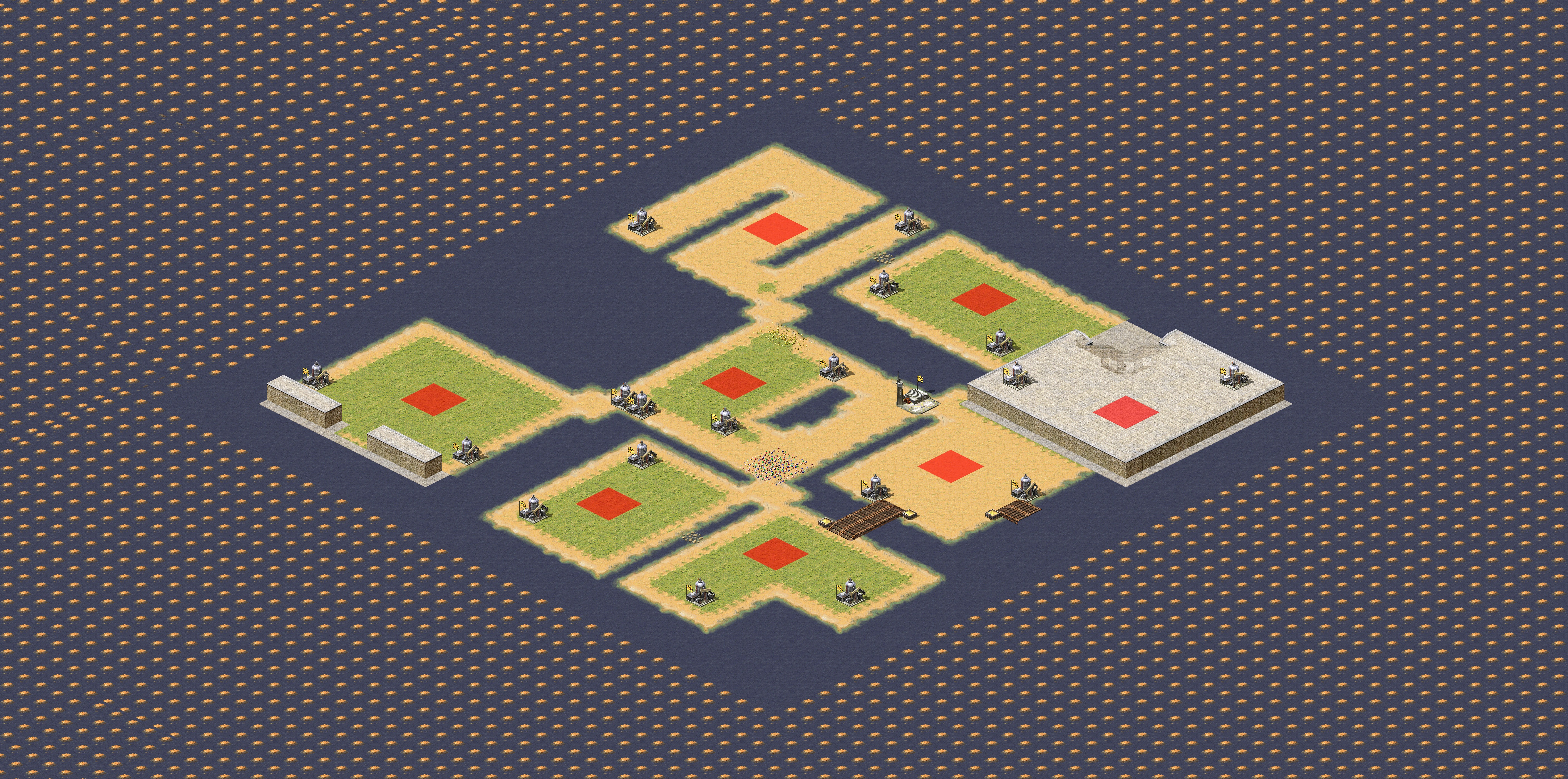 Rendered map: Ordinary Patch of Land (4v4)