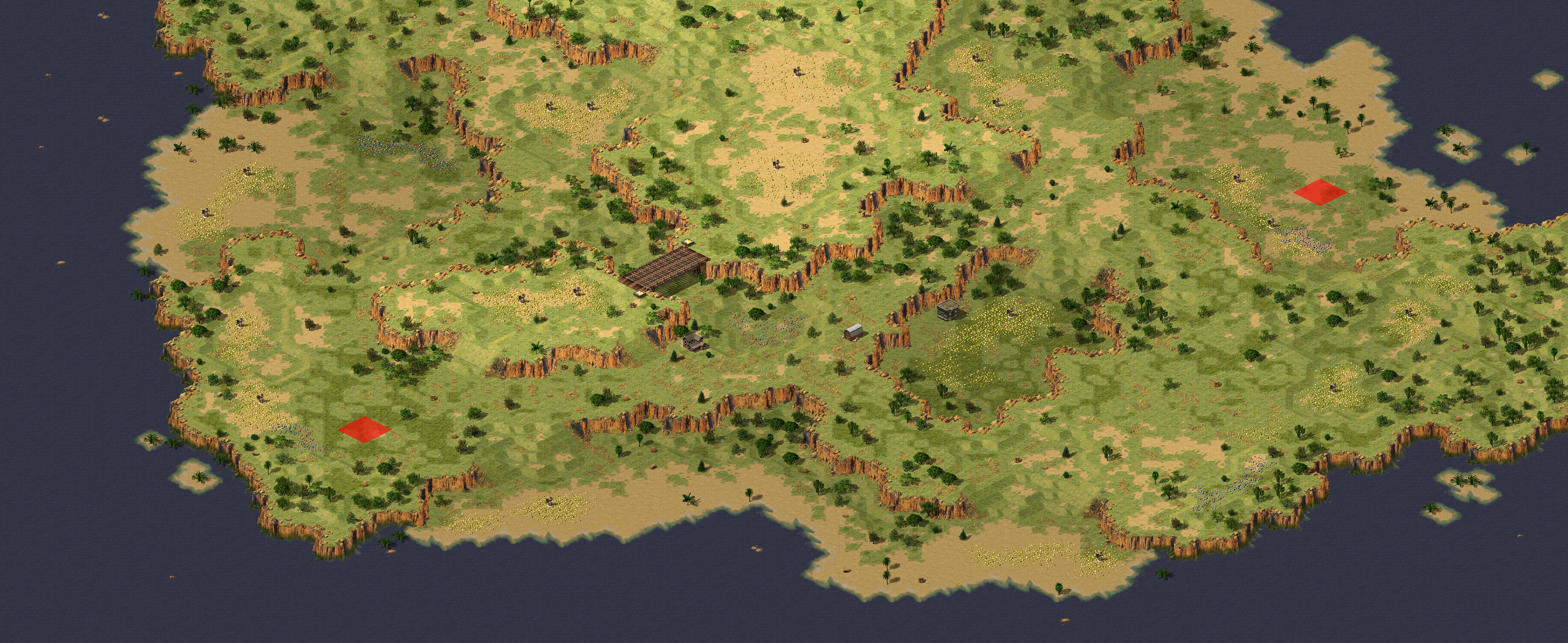Rendered map: 山海