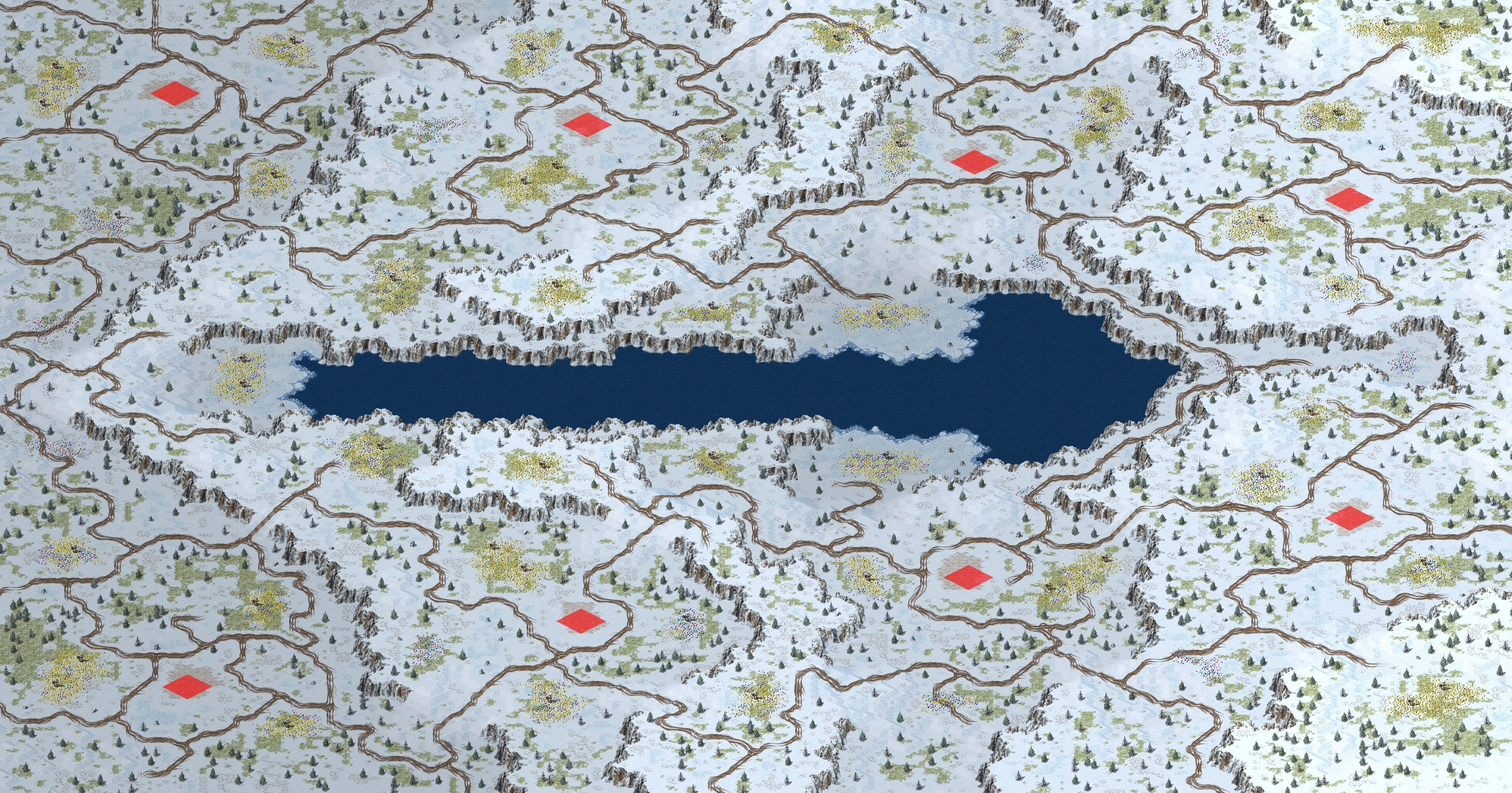 Rendered map: Winter Tear Snowy Field