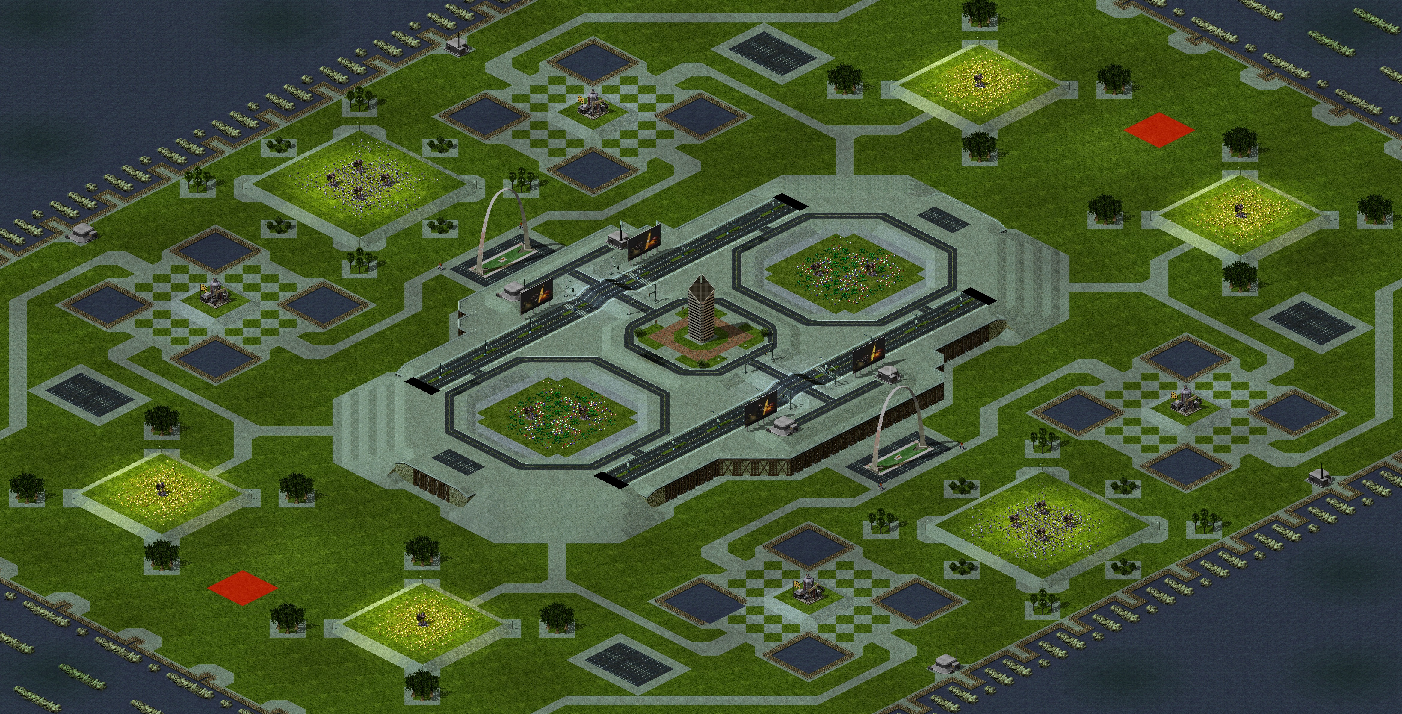 Rendered map: Tournament Tower Redux