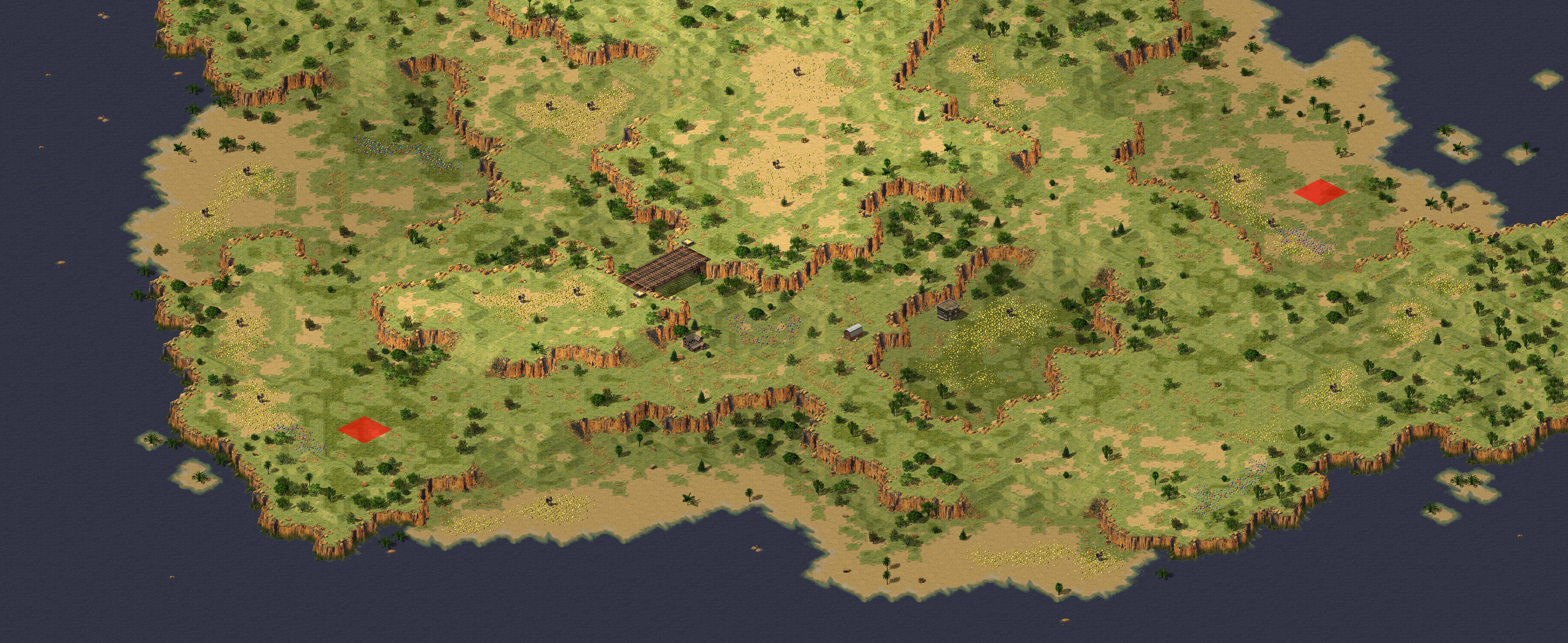 Rendered map: Mountain & Sea