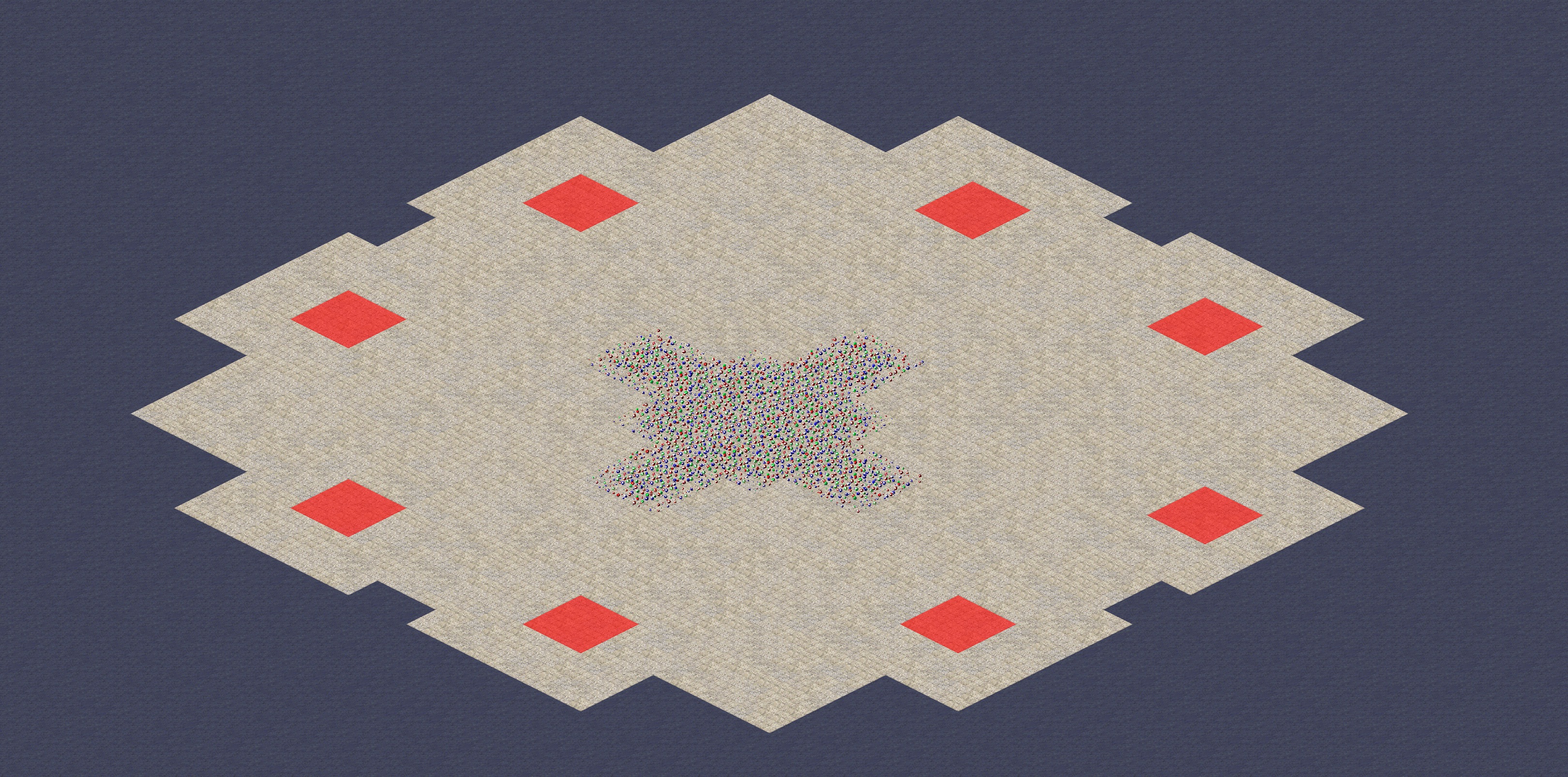Rendered map: All Cheating Patch of Land (4v4)