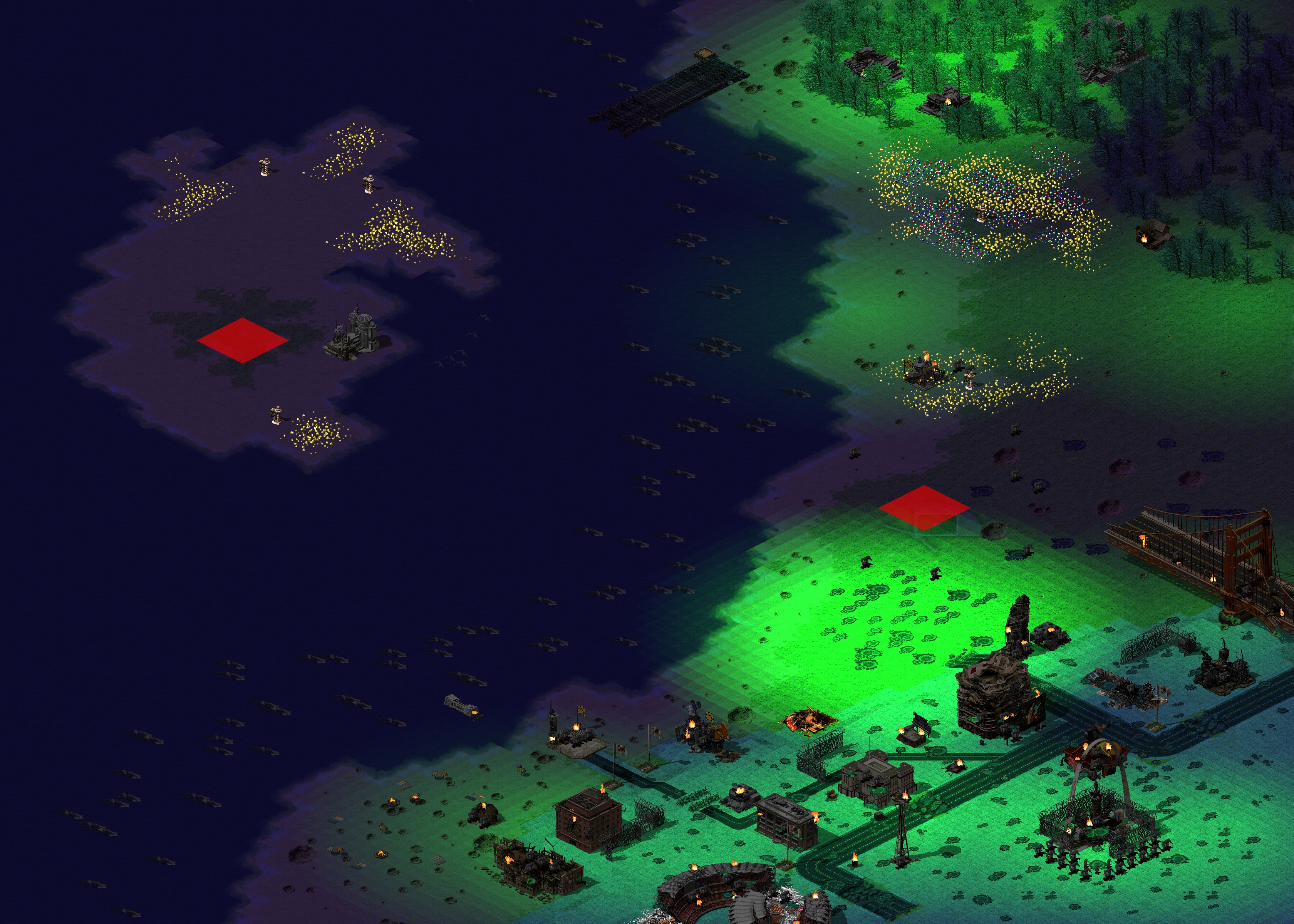 Rendered map: Terrible Island (2-2)