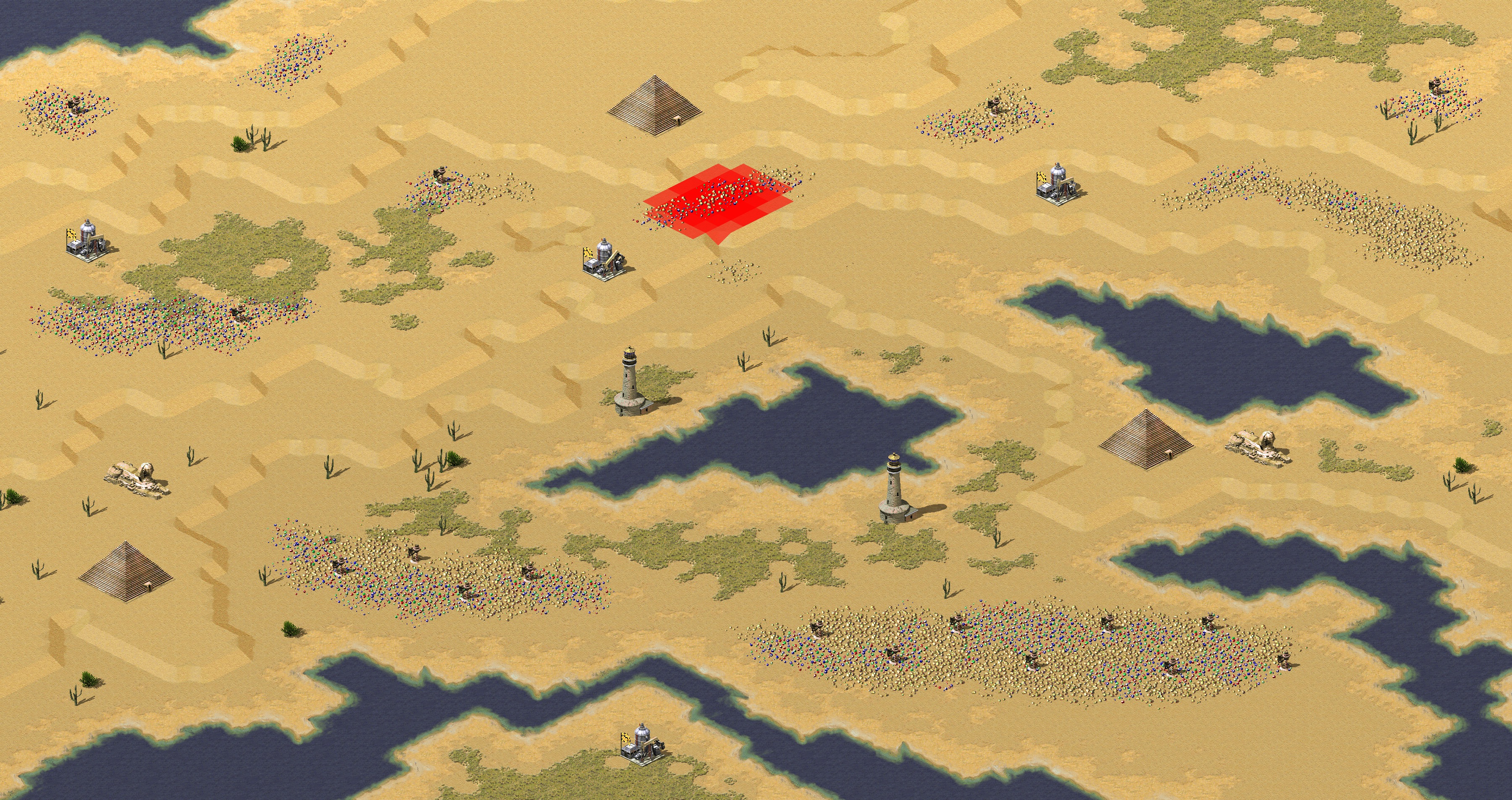Rendered map: Desert Gold Rush Patch