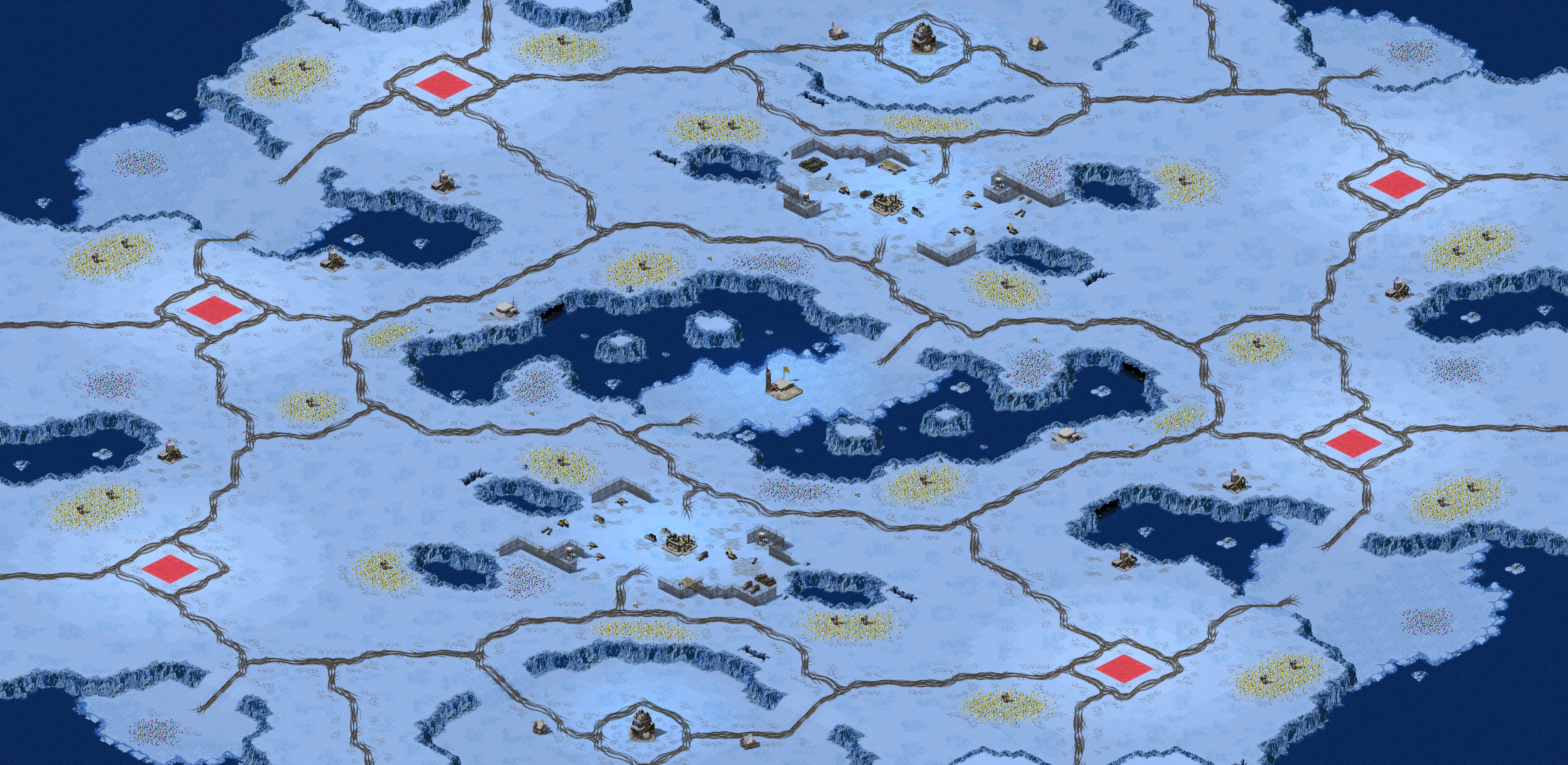 Rendered map: Antarctic Bloodbowl