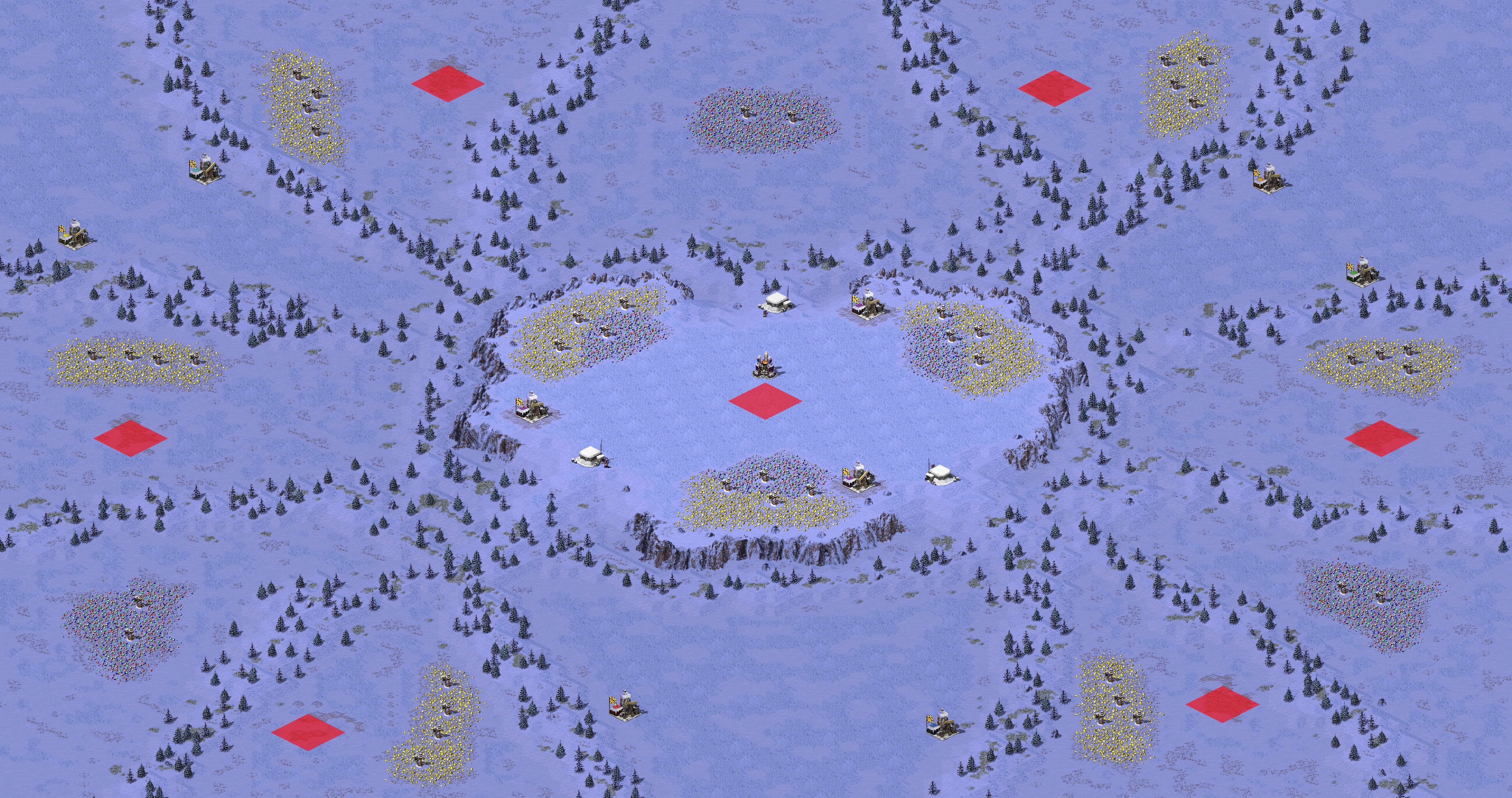 Rendered map: 2024 RA Melee - Surrounded on Three Sides