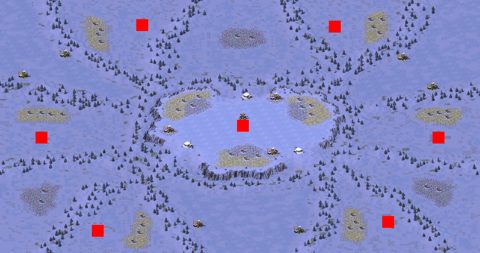 Rendered preview of 2024 RA Melee - Surrounded on Three Sides
