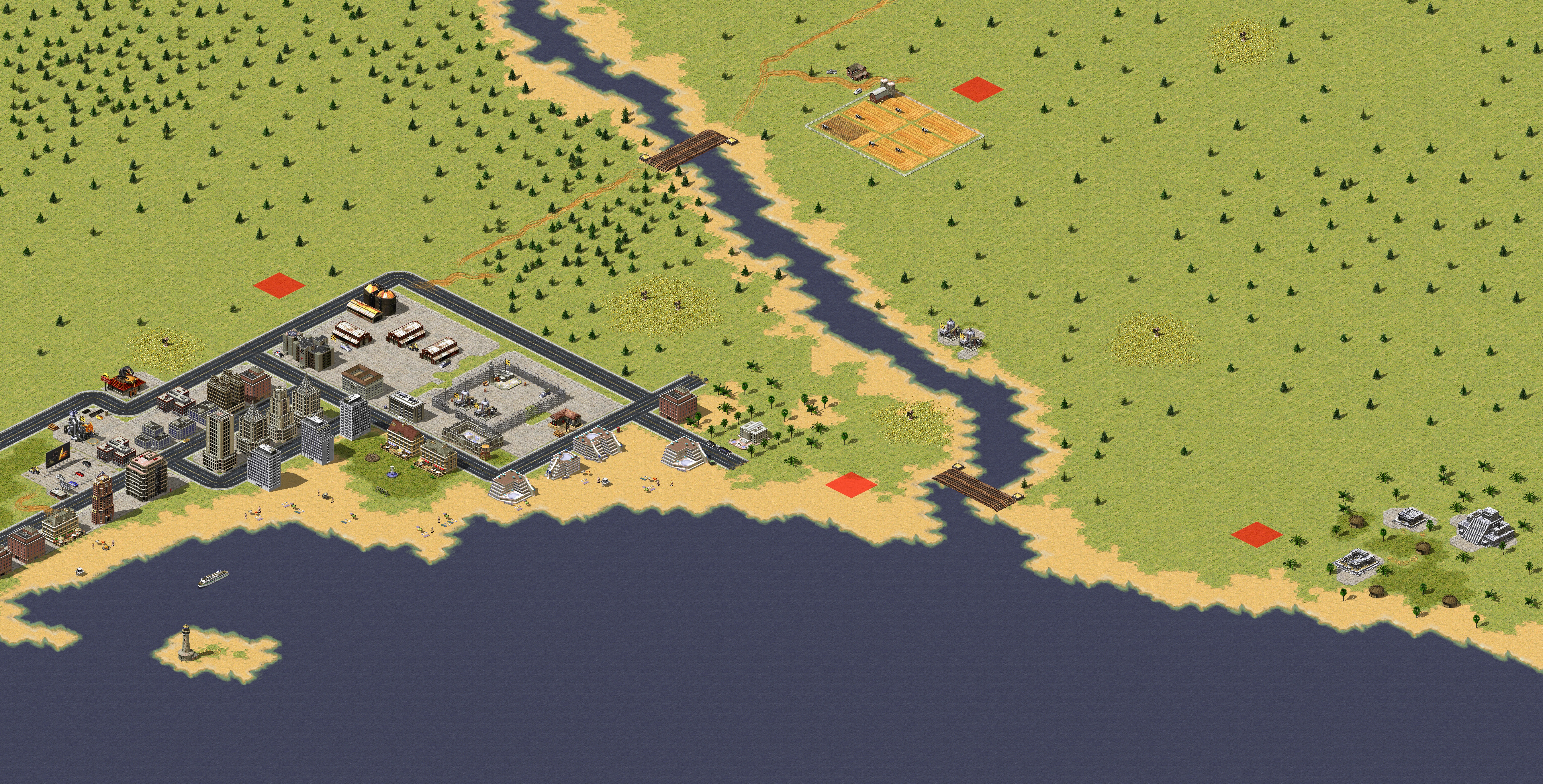 Rendered map: Vacation