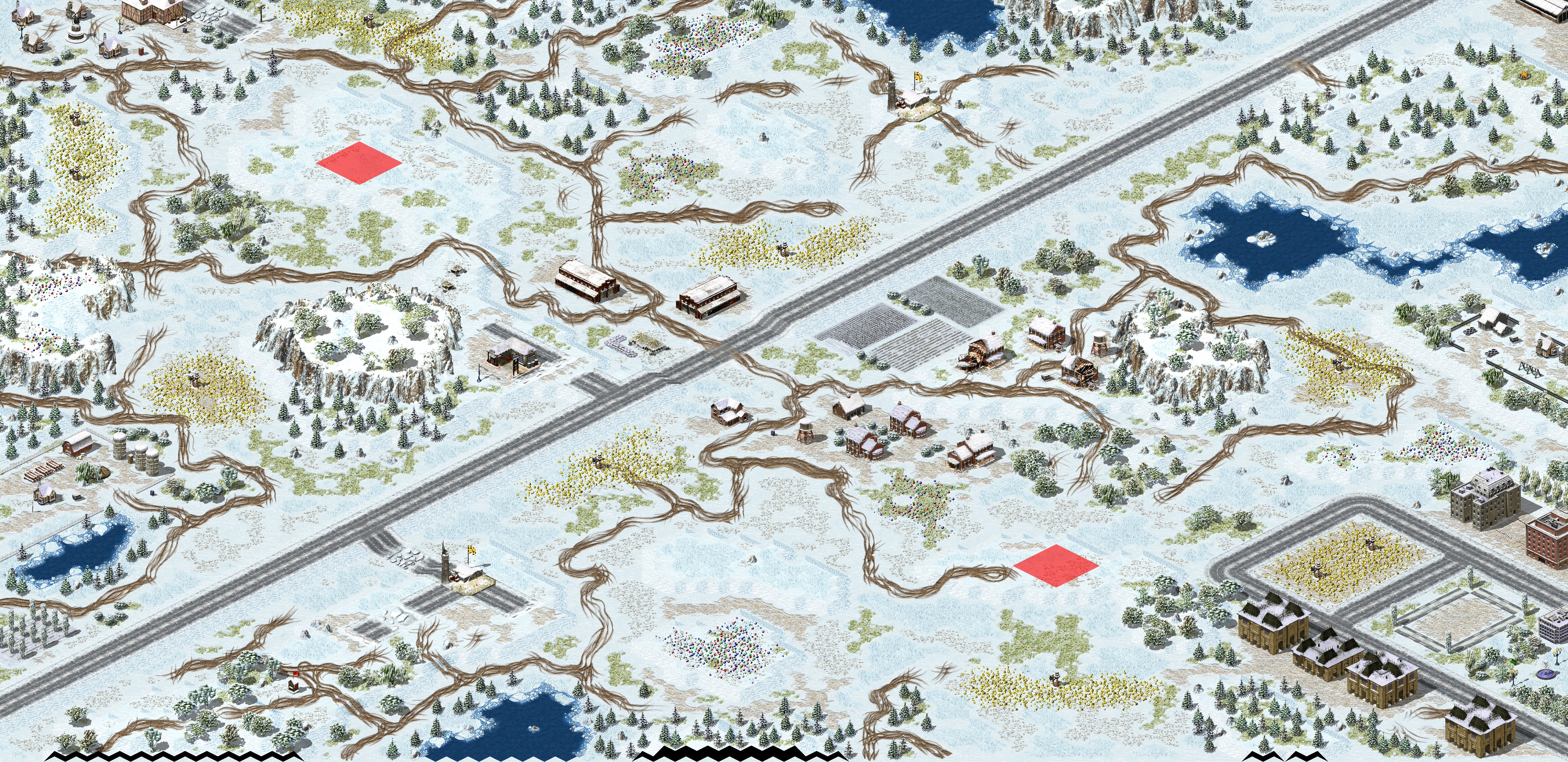 Rendered map: 冬眠冻土